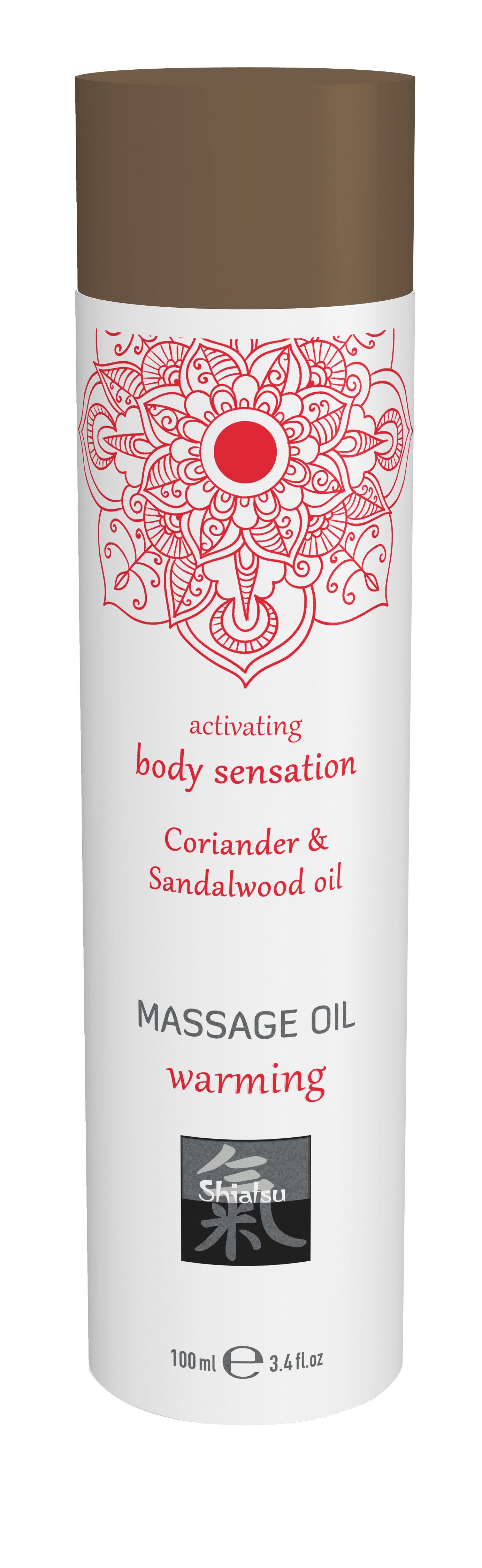 SHIATSU Massage oil warming Coriander & Sandalwood oil 100ml