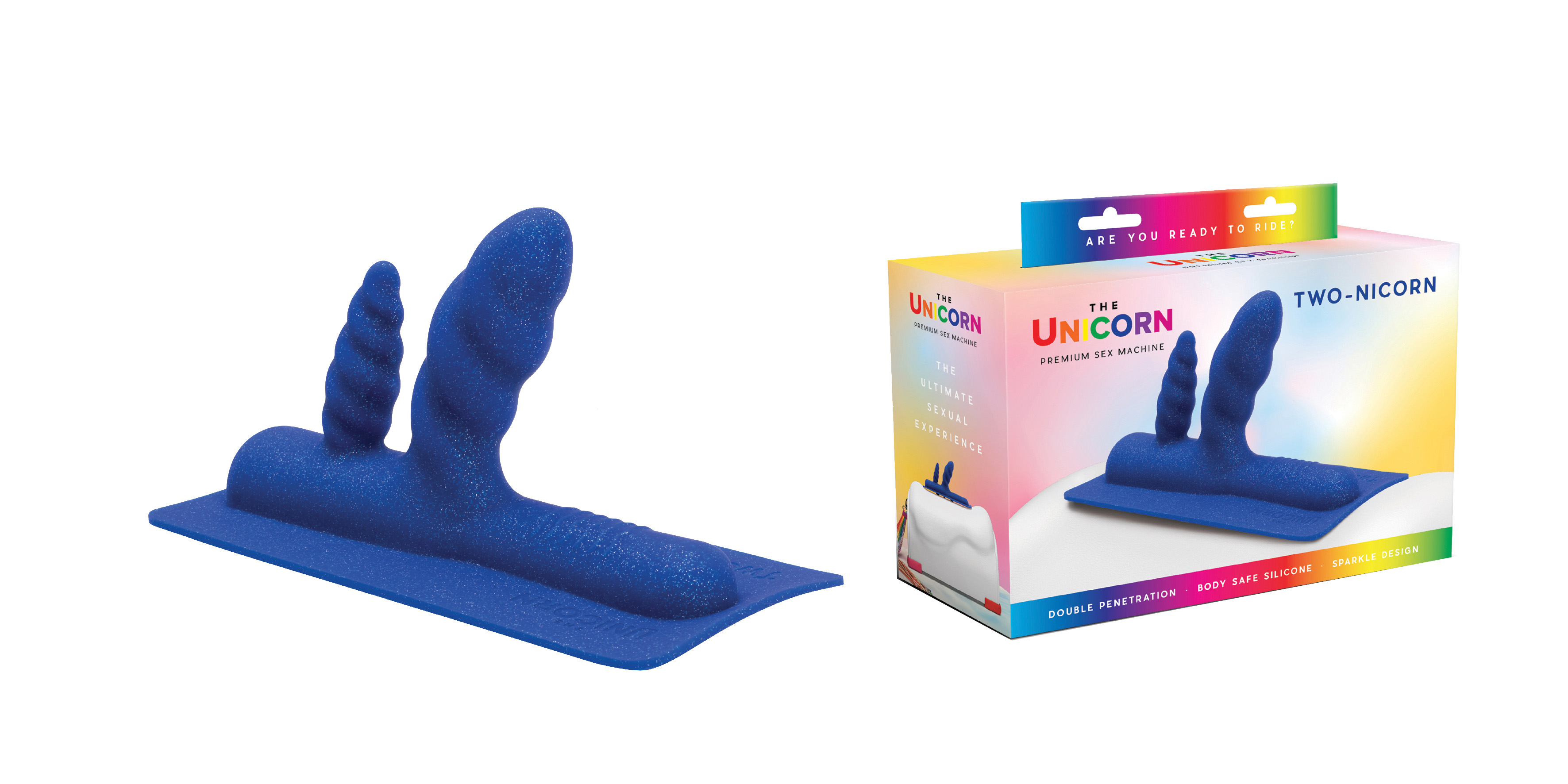 THE COWGIRL Unicorn Two-Nicorn Silicone Attachment