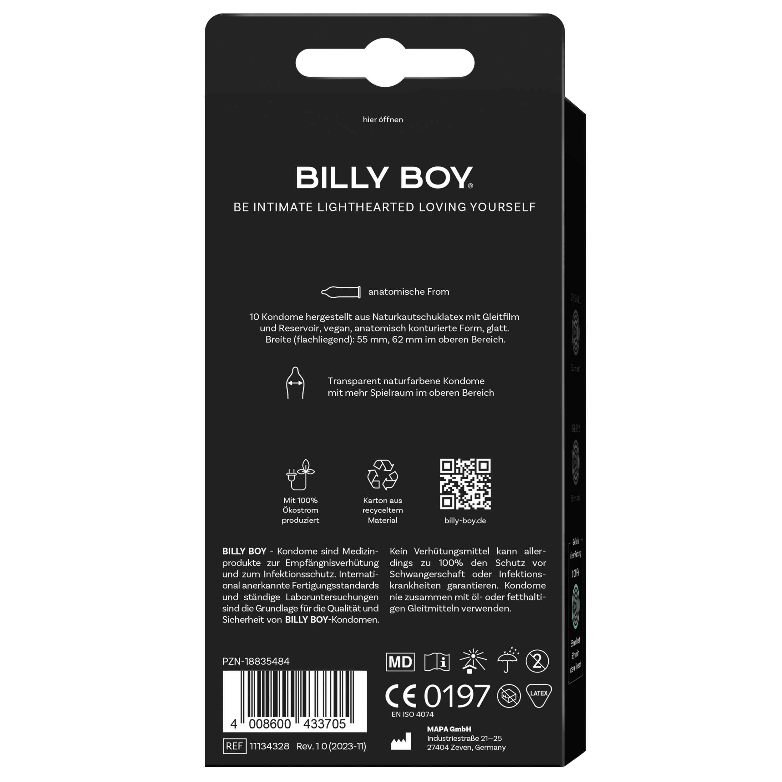 BILLY BOY Gefühlsintensiv 10 St. SB-Pack.