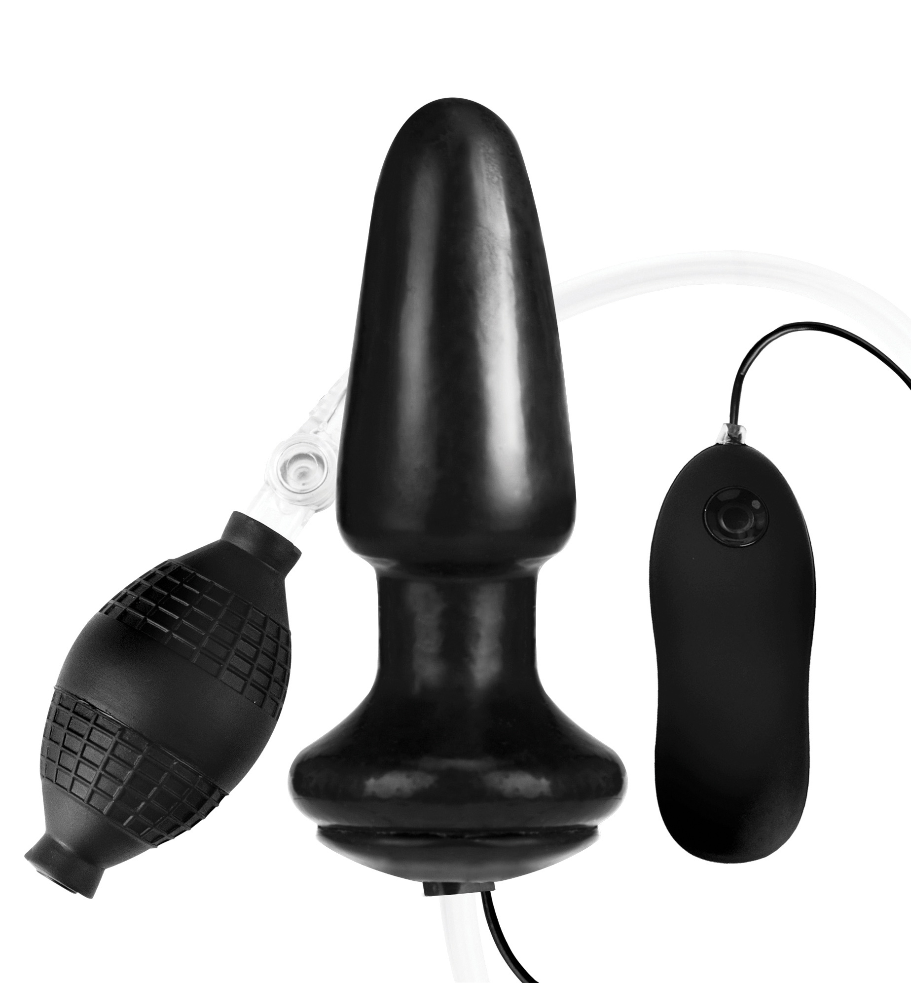 LUX FETISH 4' Inflatbale Vibrating Butt Plug