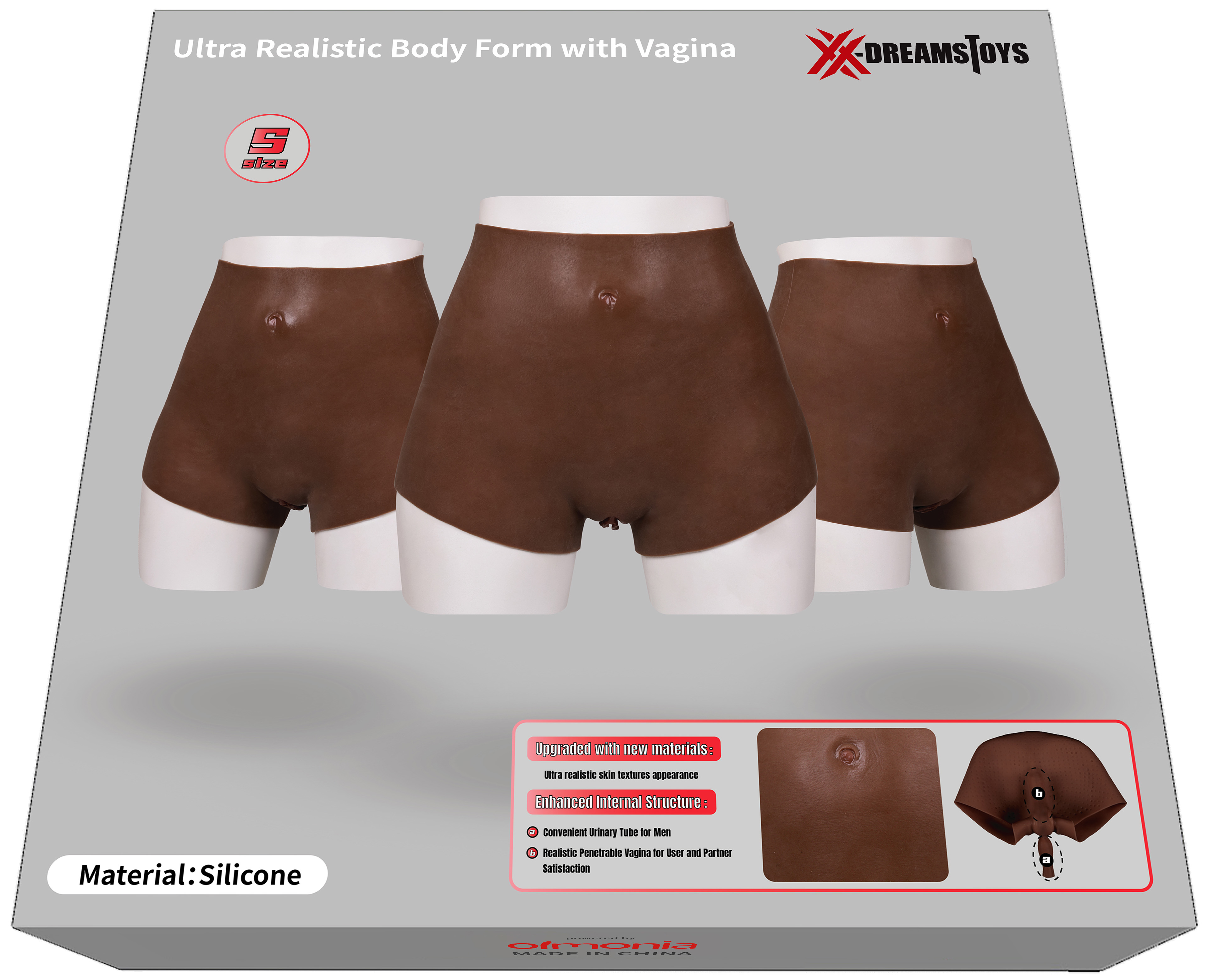 XX-DREAMSTOYS Ultra Realistic Vagina Form black Size S