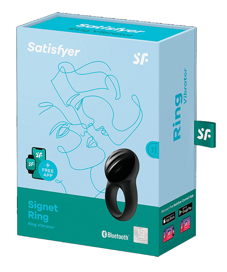 SATISFYER Signet Ring Vibrator black