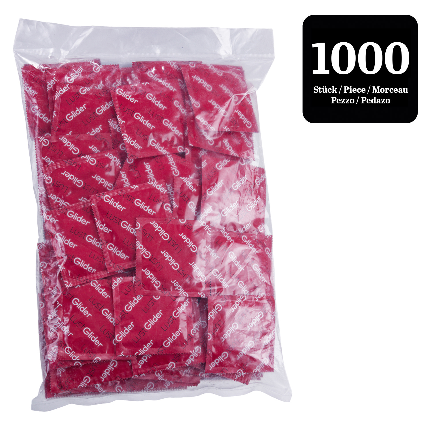 LustGlider Kondome rot 1000er