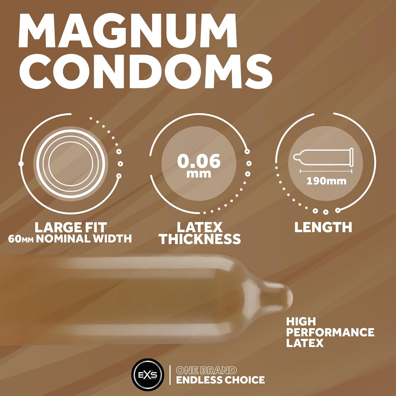EXS Magnum 60mm condoms (48pcs)