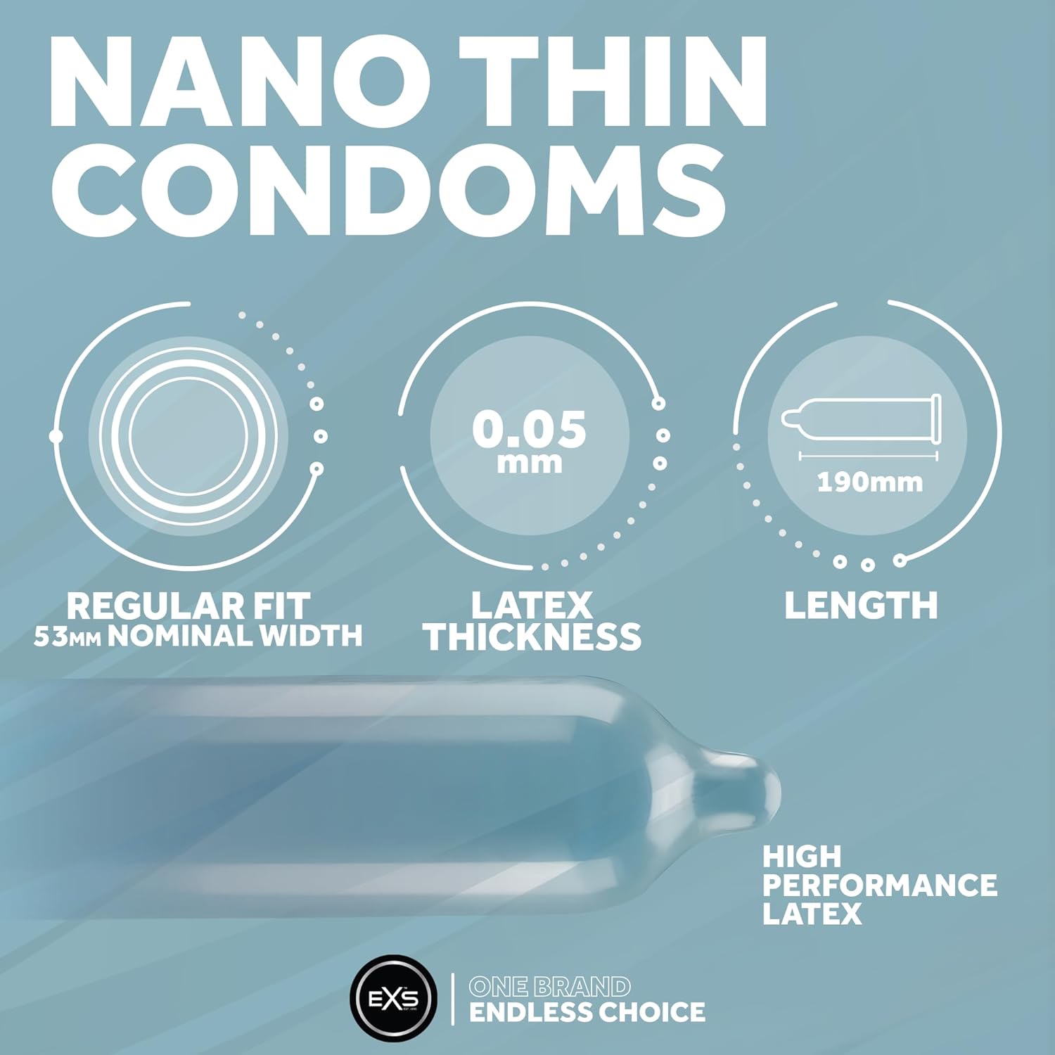 EXS Nano Thin 0.05 condoms (12pcs)