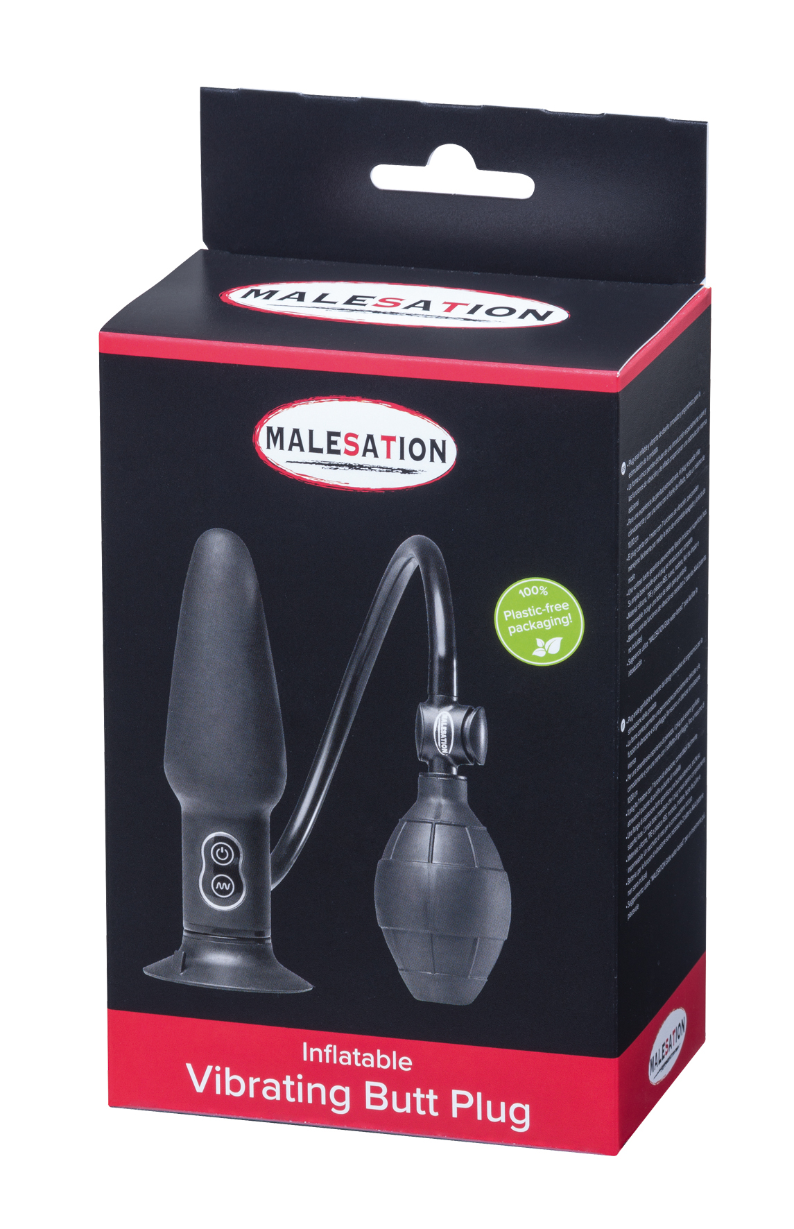 MALESATION Inflatable Butt Plug mit Vibration