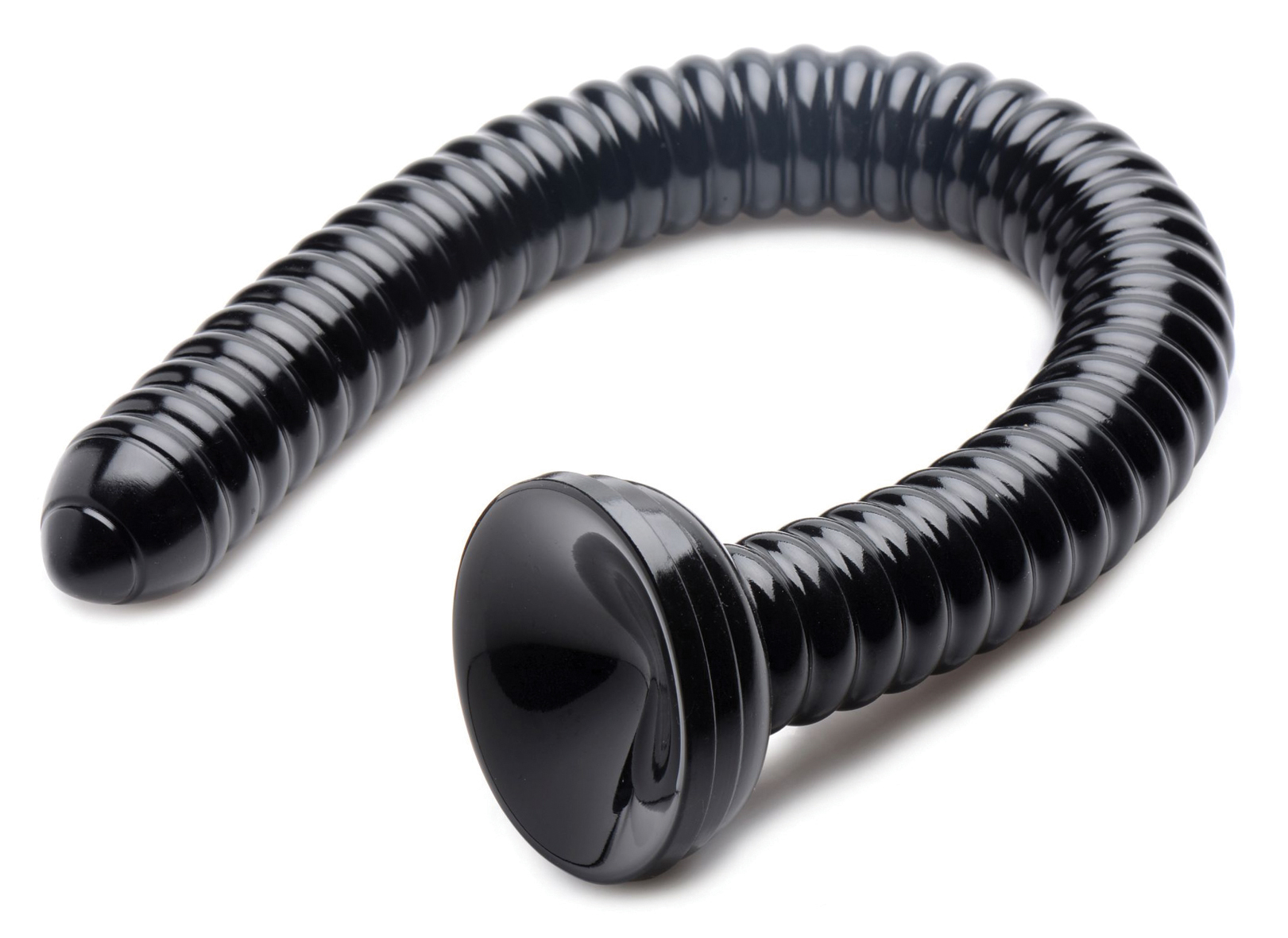 HOSED Ribbed Hose 19' Dildo black