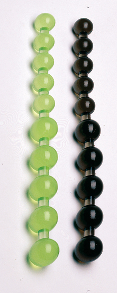 Jumbo Jelly Thai Beads 28cm schwarz