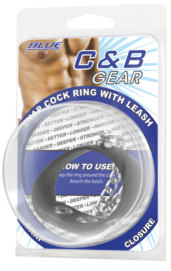 BLUE LINE C&B GEAR Snap Cock Ring With Leash