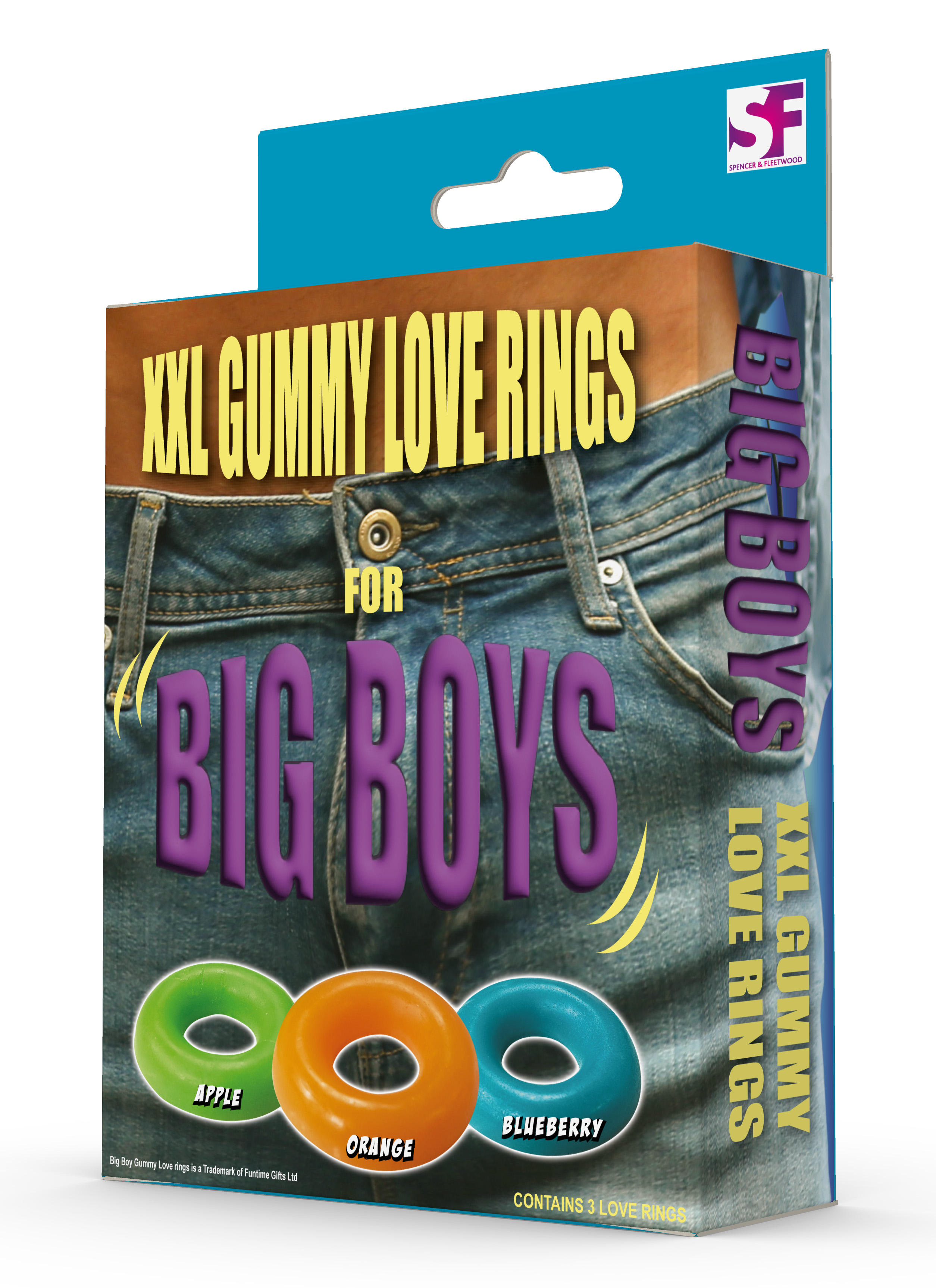 Big Boy Gummy Love Rings 90g