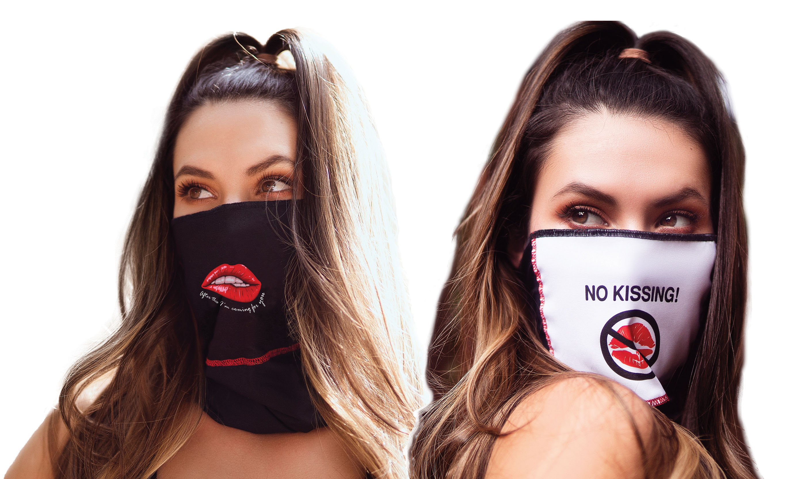 MAPALÉ Masken-Schal Lips After this.../No Kissing, OS