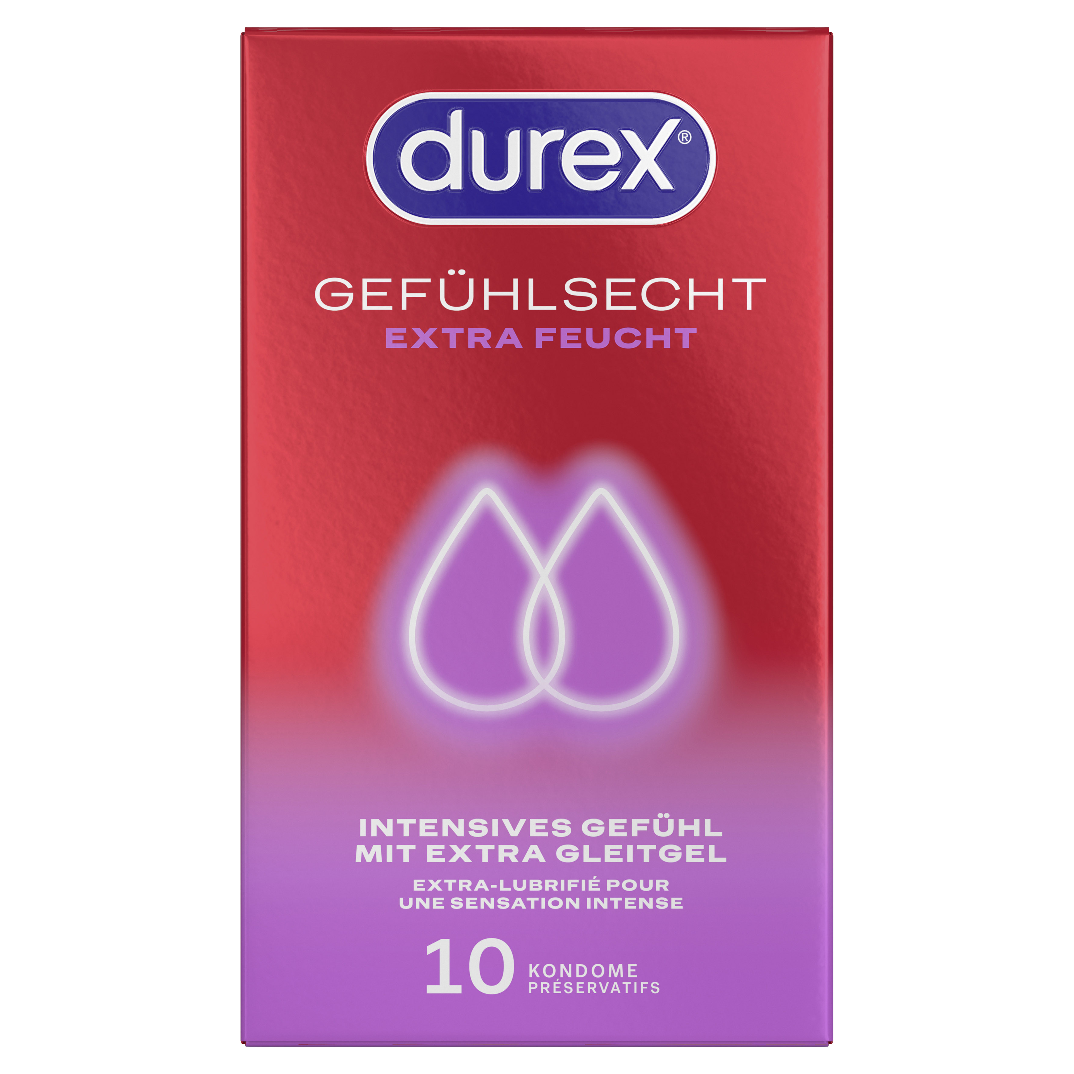 DUREX Gefühlsecht Extra Feucht 10 St. 