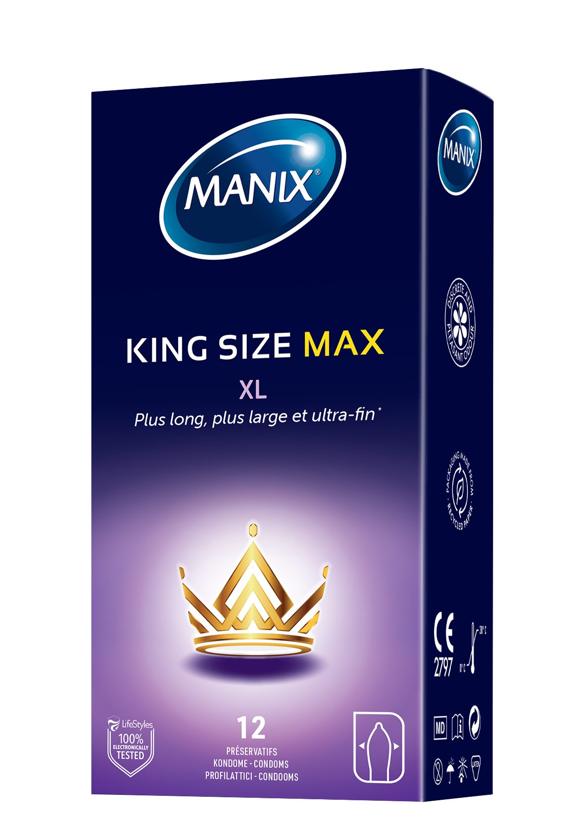 MANIX King Size Max 12 St.