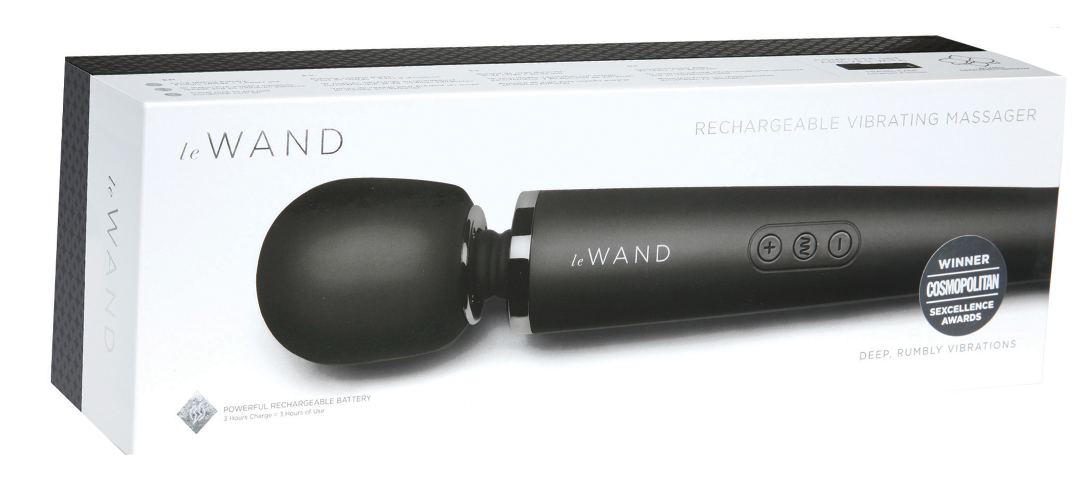 Le Wand Black rechargeable massager