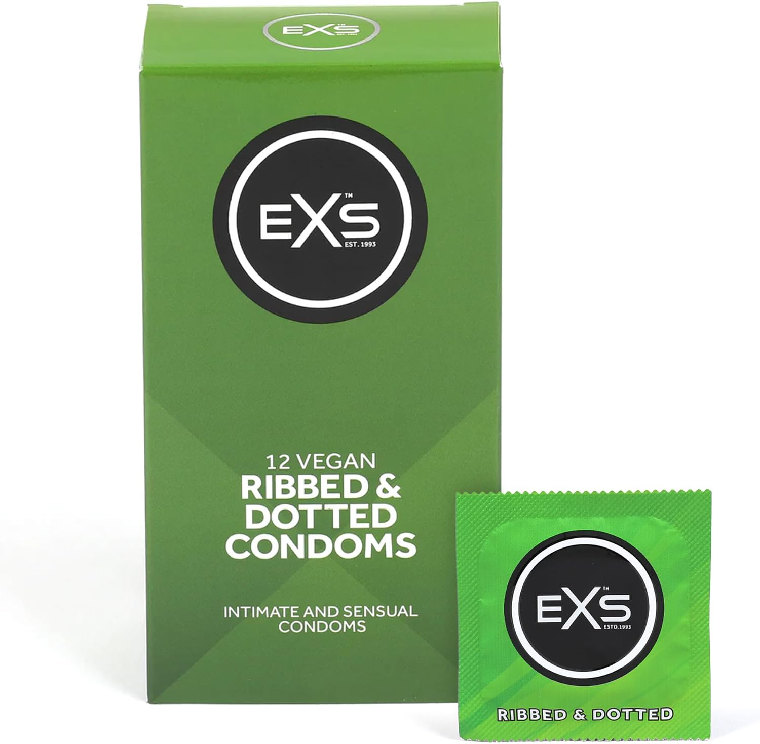 EXS Ribbed & dotted condoms (12pcs)