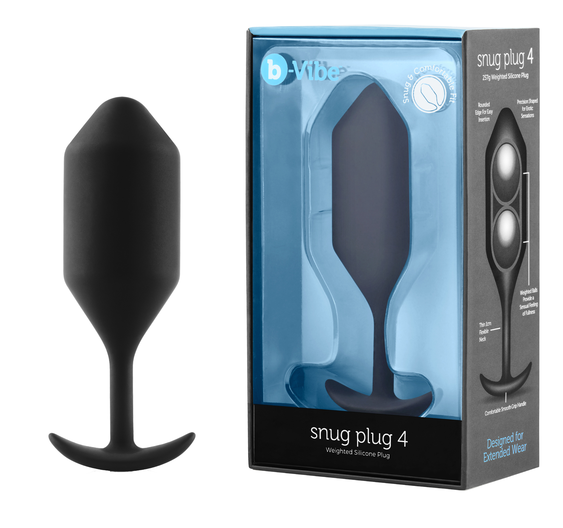 b-Vibe Snug Plug 4 Black