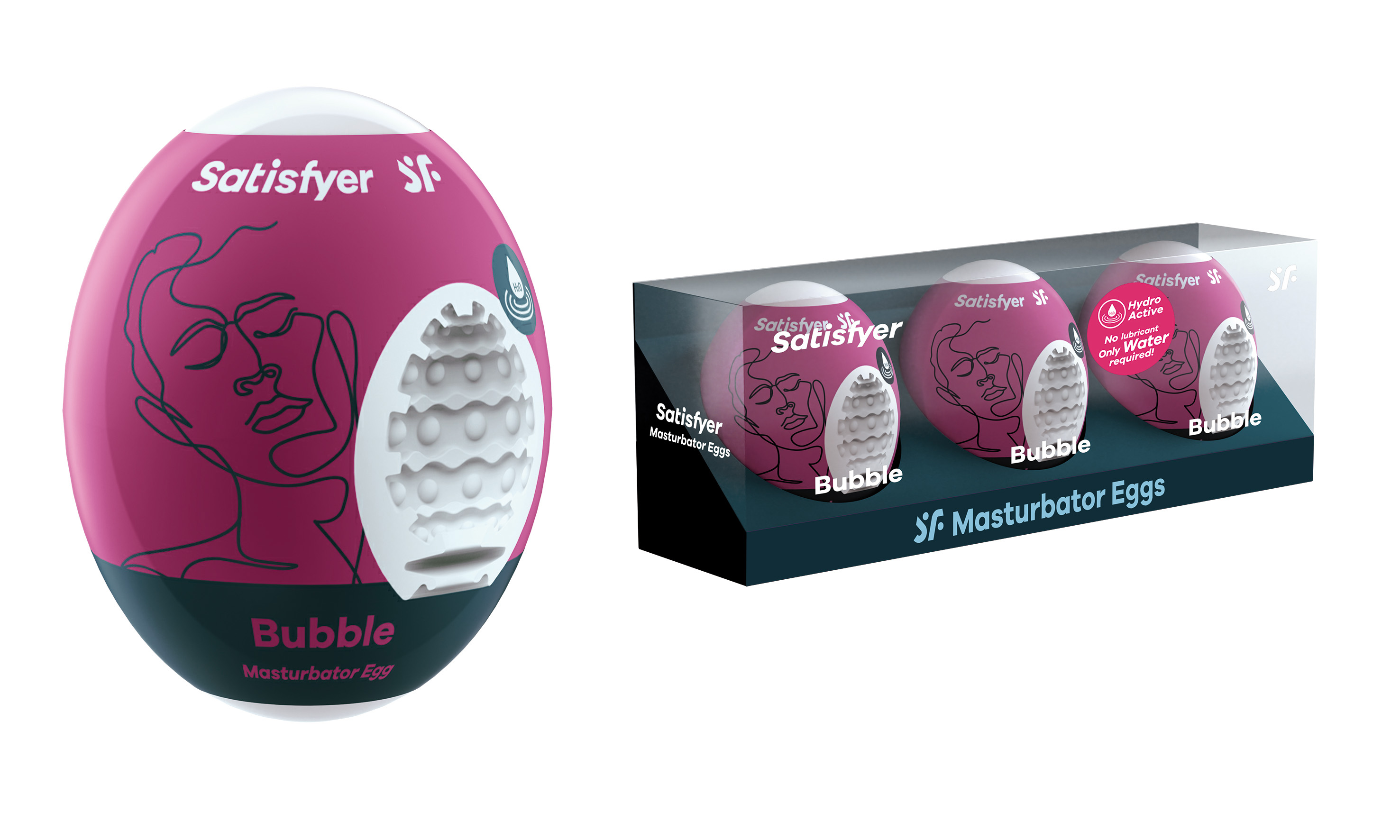 SATISFYER Men Masturbator Egg Bubble 3er Set