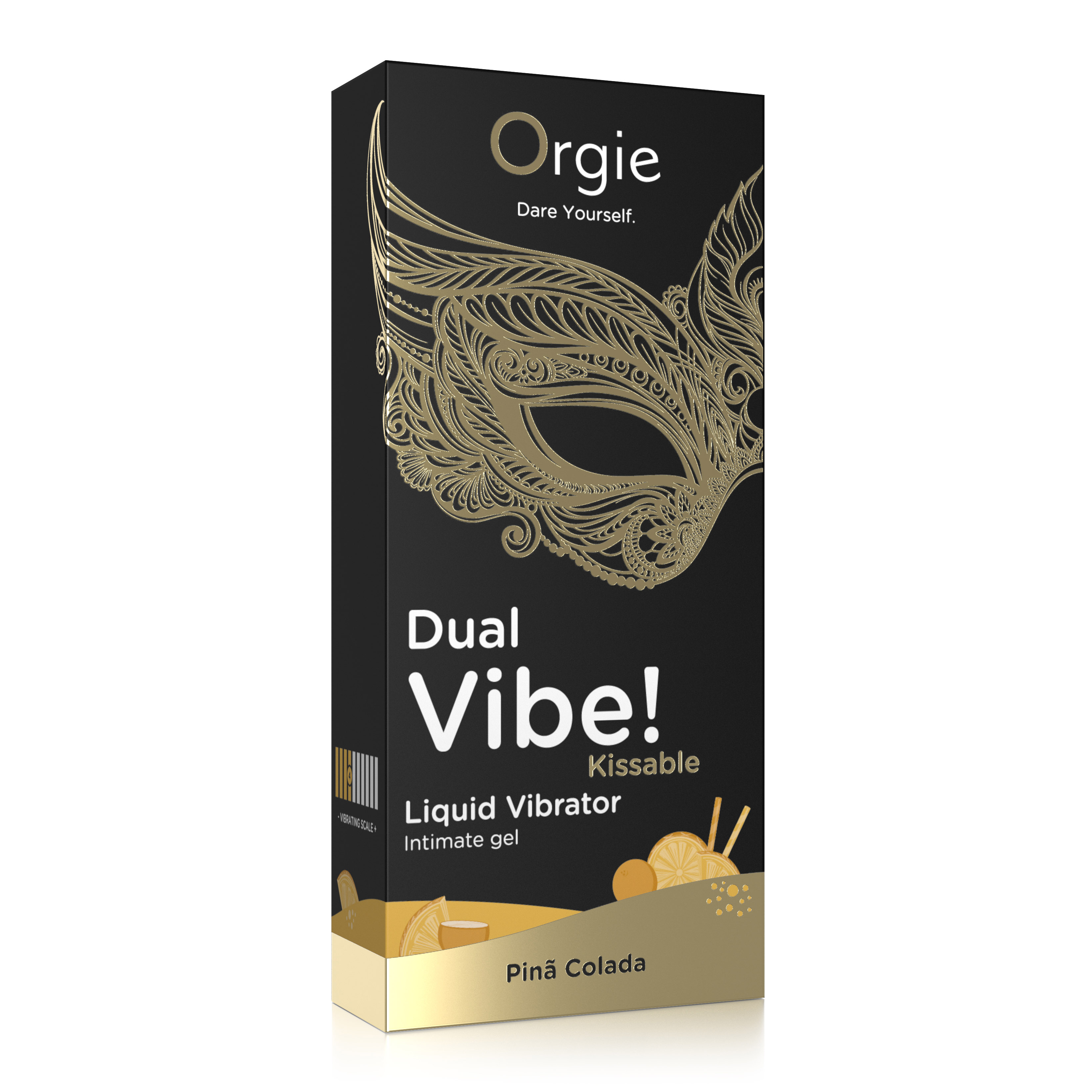 ORGIE Dual Vibe! Pina Colada Kissable Liquid Vibrator