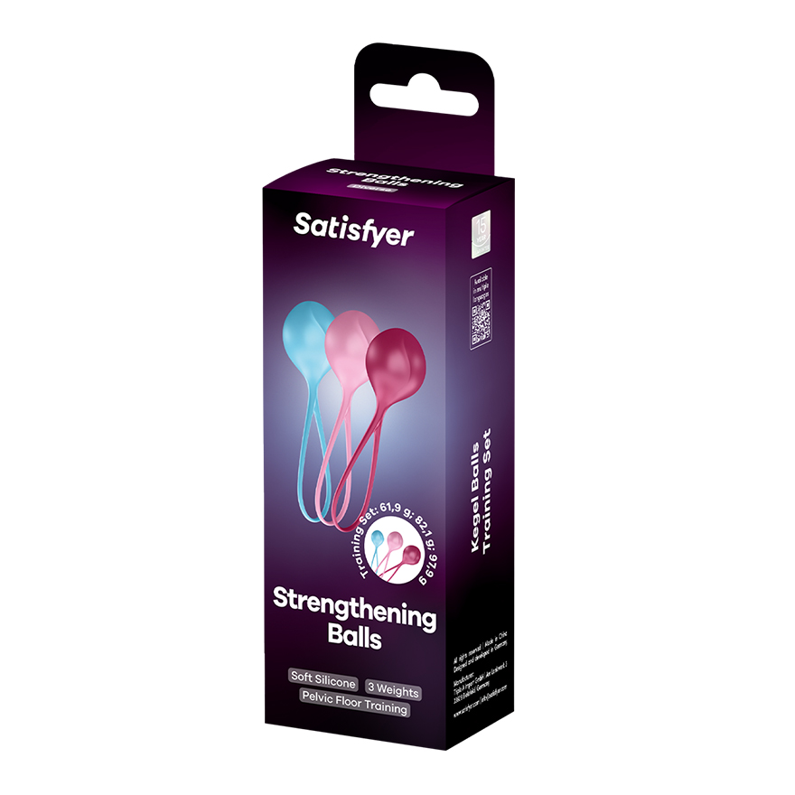 SATISFYER Balls Training Set Single turquoise-red-pink