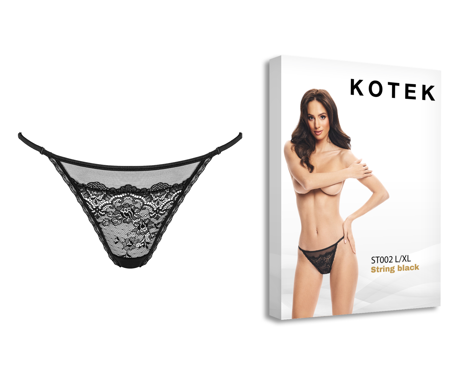 KOTEK String ST002 schwarz L/XL KOTEK String ST002 schwarz L/XL