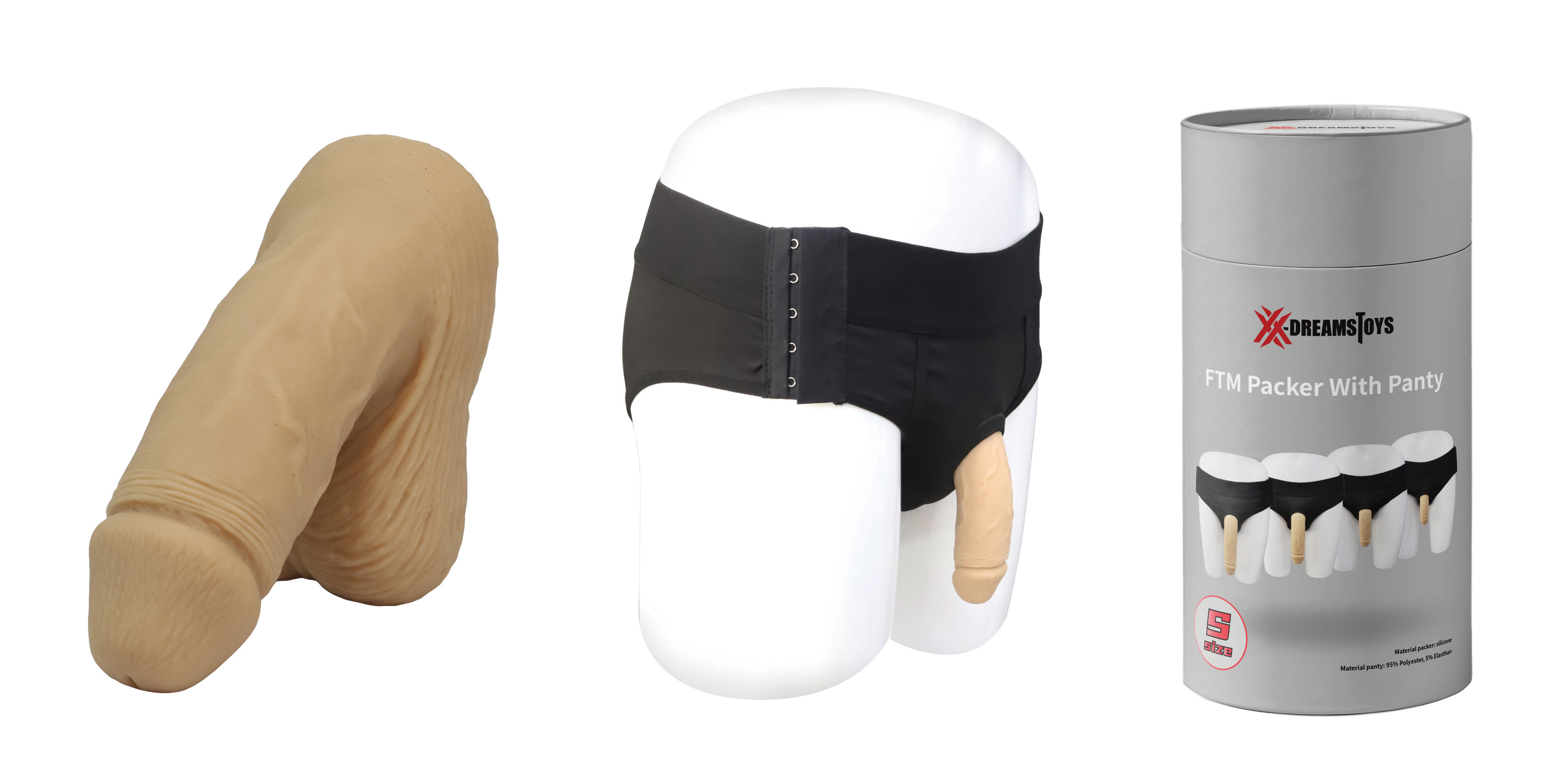 700000256480 XX-DREAMSTOYS FTM Packer with panty Size S