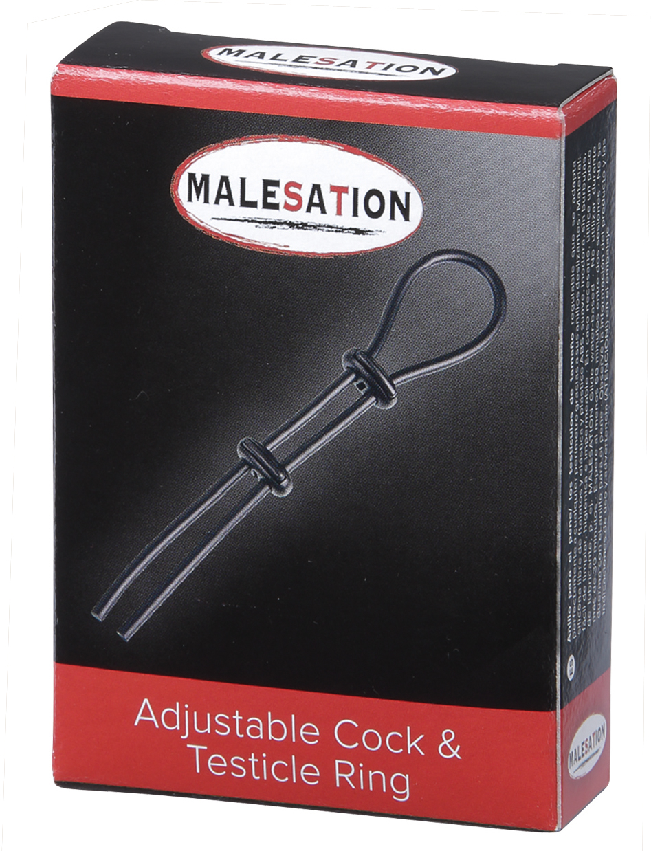 MALESATION Adjustable Cock & Testicle Ring