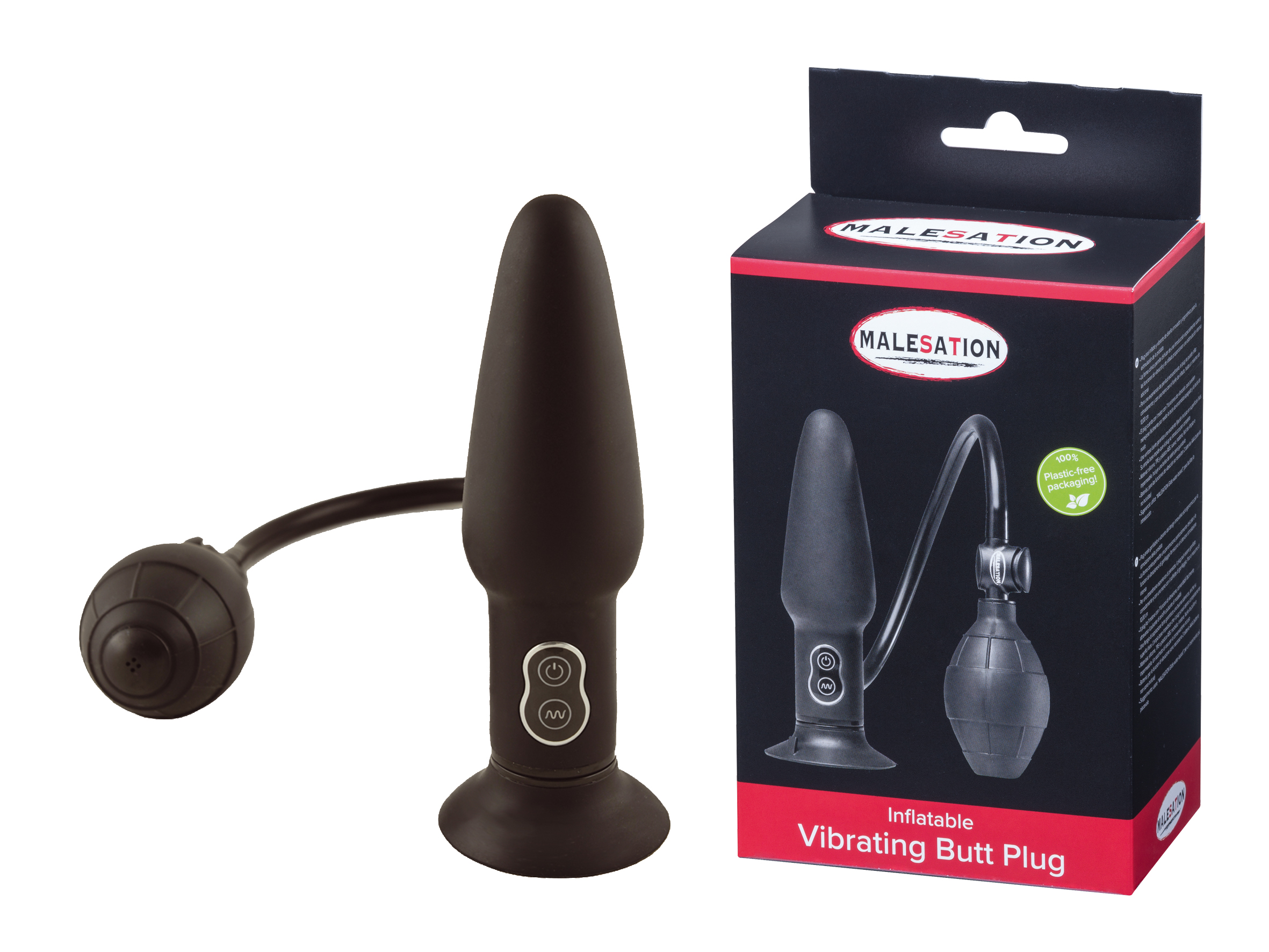 MALESATION Inflatable Butt Plug mit Vibration