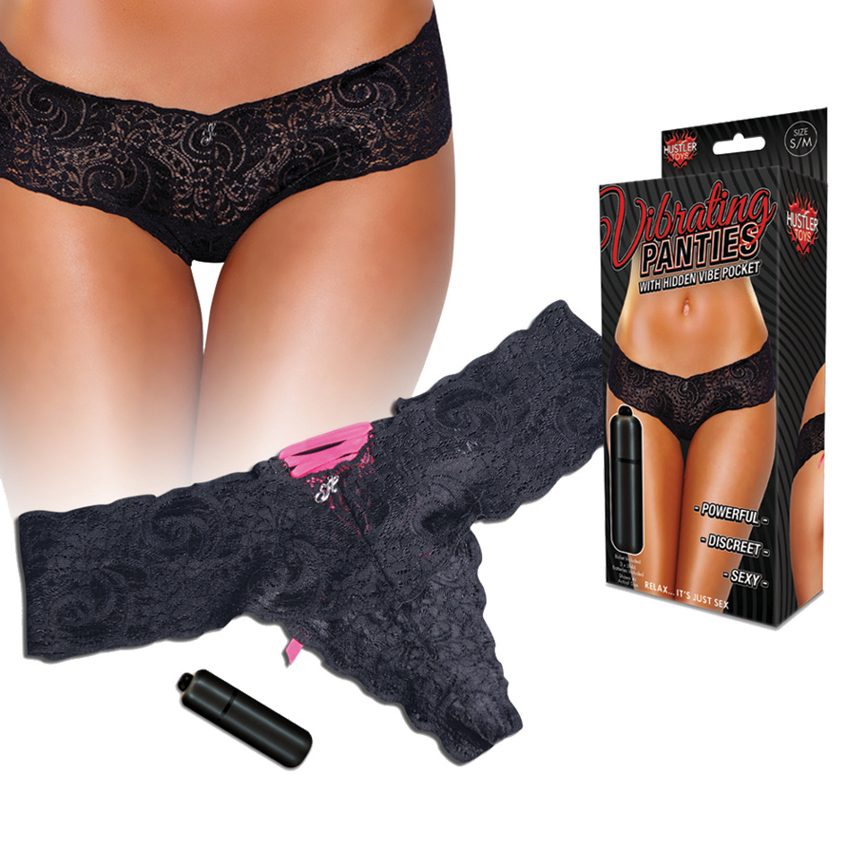 HUSTLER Vibrating Panties black/pink S/M