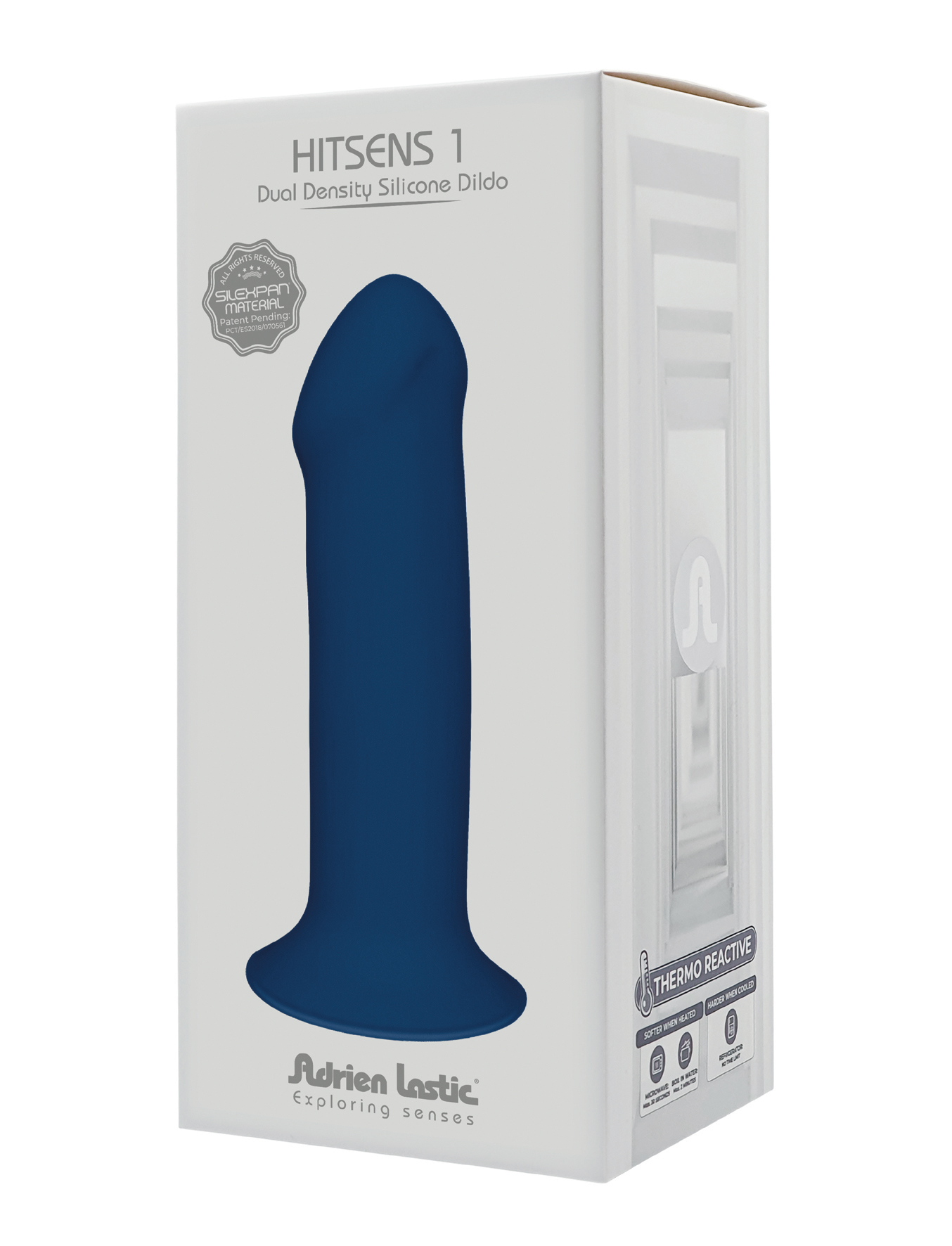 ADRIEN LASTIC Hitsens 1 Dual Density Silicone Dildo blue