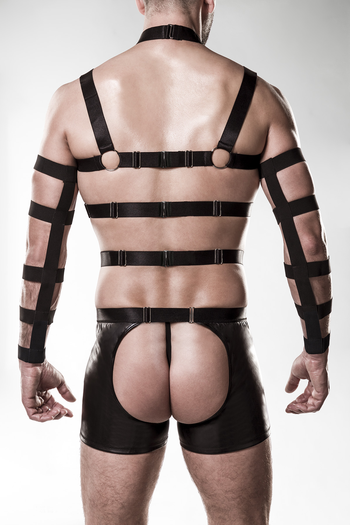 GREY VELVET MEN 4-teiliges Harness Set S-M