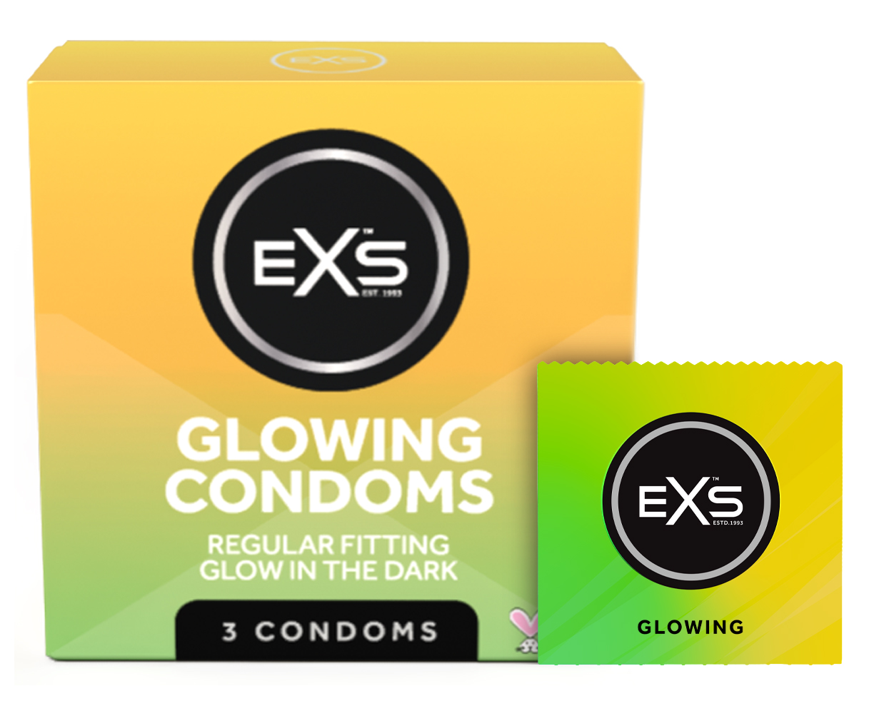 EXS Glow condoms (3pcs)