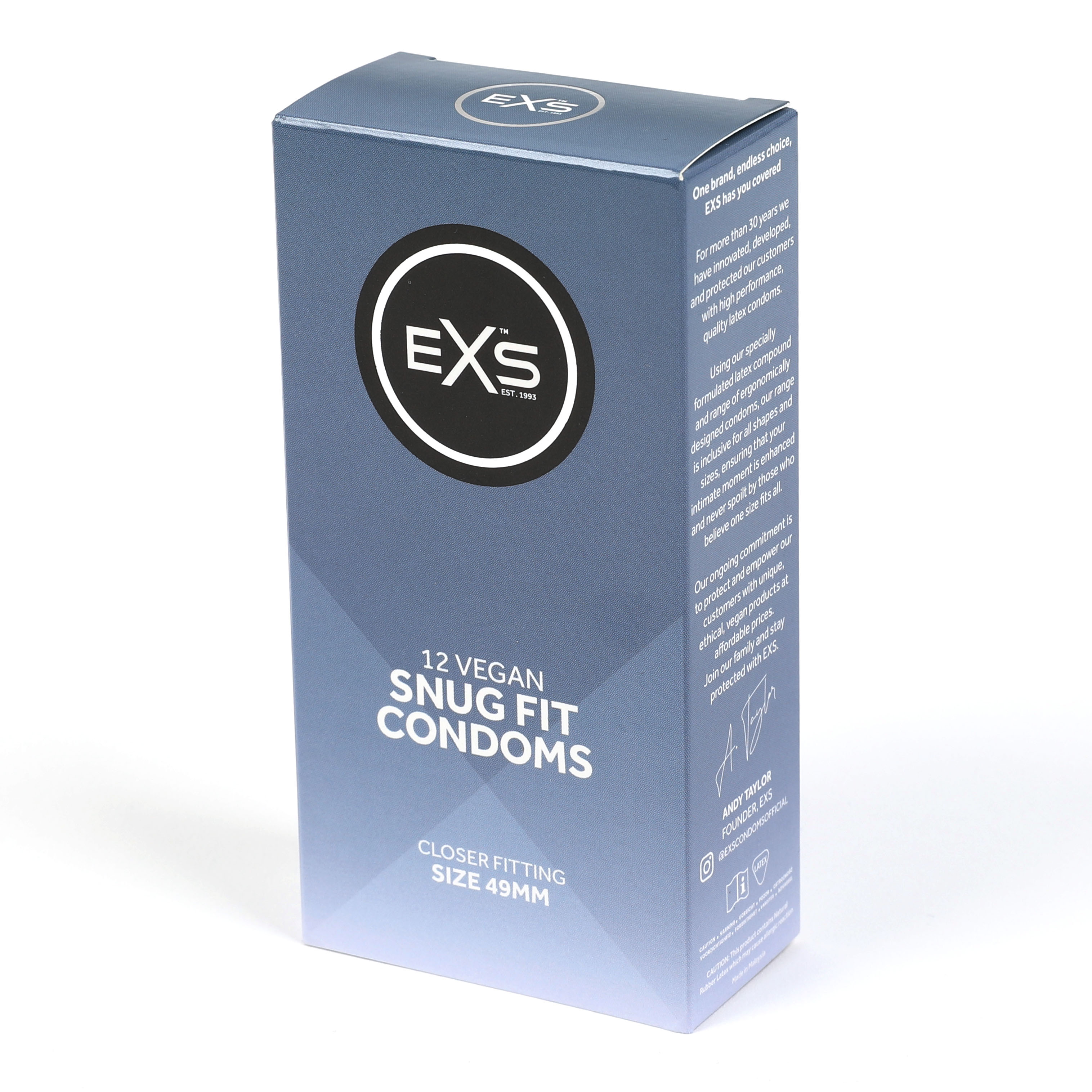 EXS Snug Fit 49mm condoms (12pcs)