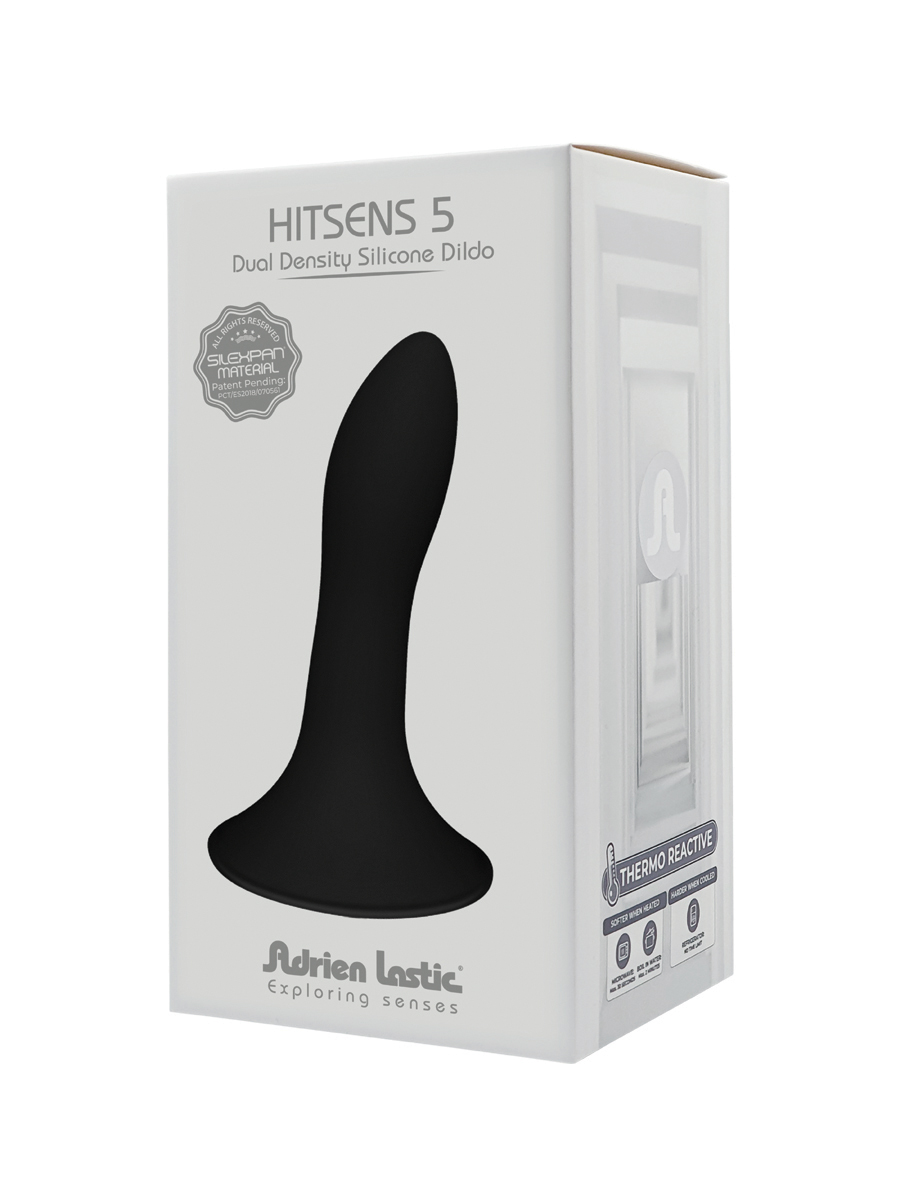 ADRIEN LASTIC Hitsens 5 Dual Density Silicone Dildo black