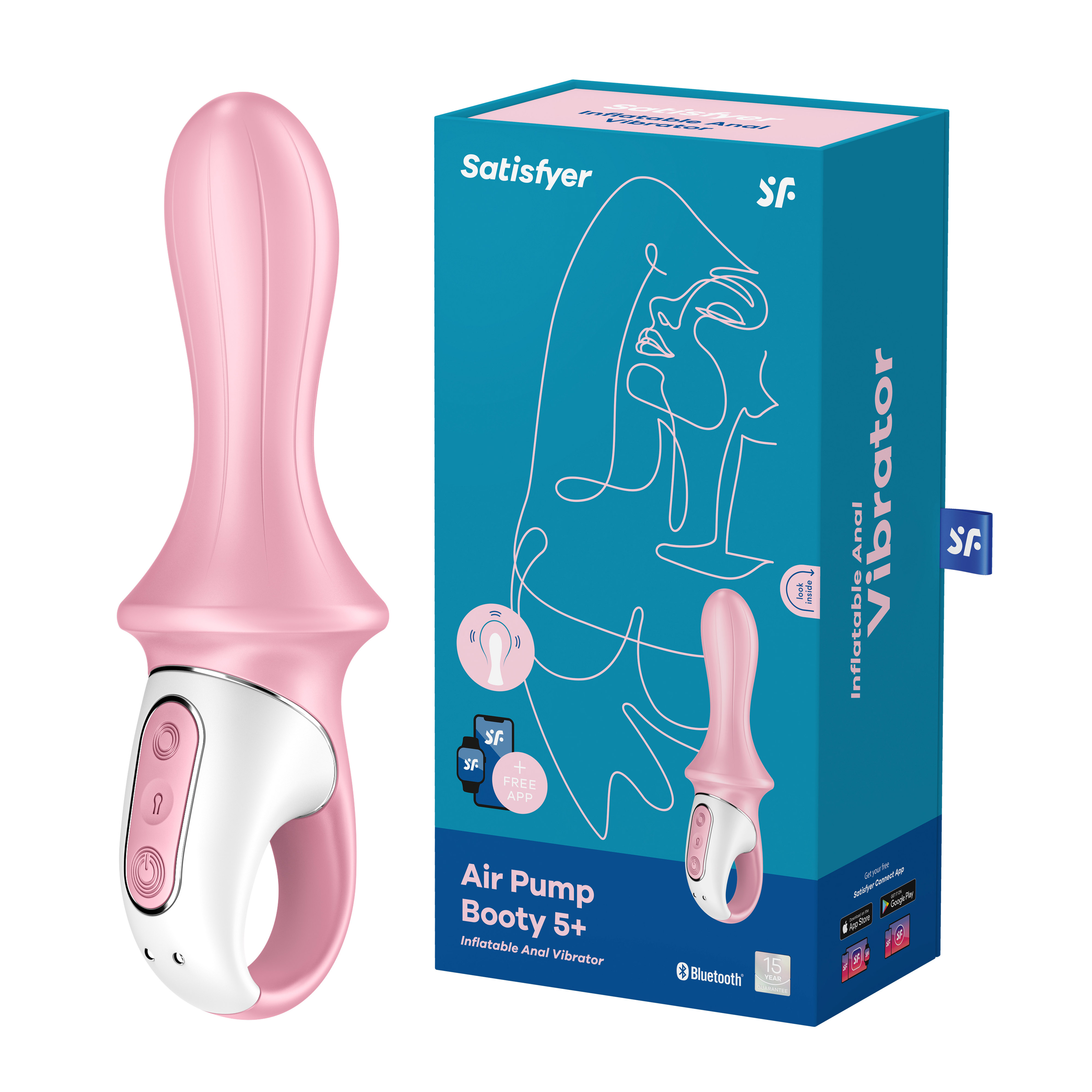 SATISFYER Air Pump Booty 5+ rose