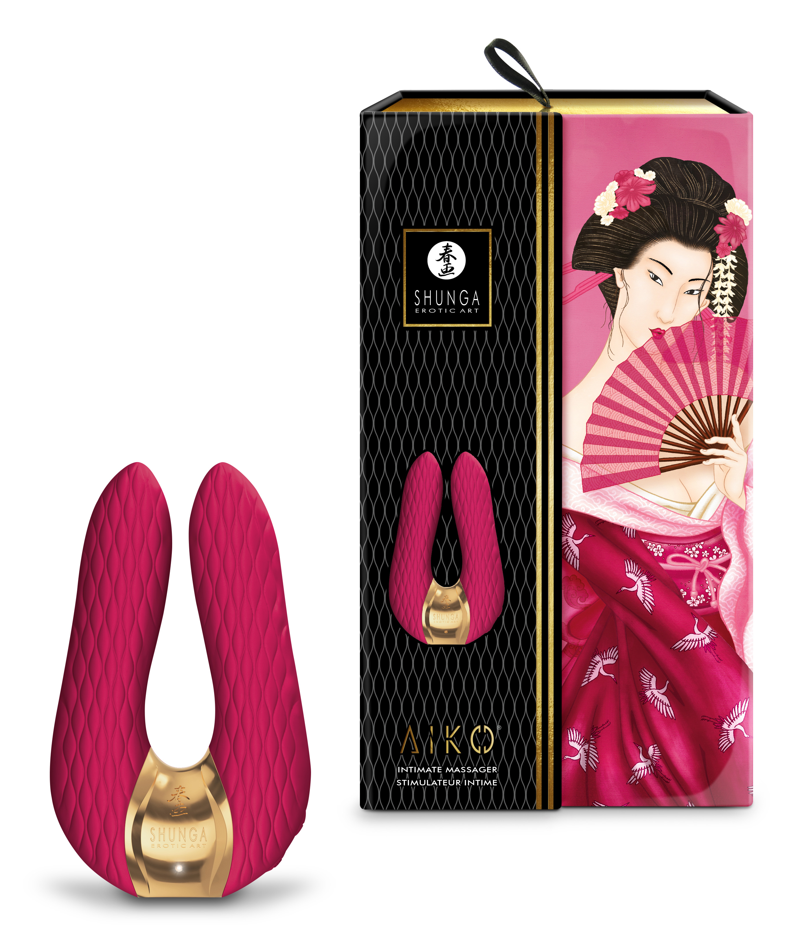 Shunga - AIKO - Intimate massager raspberry