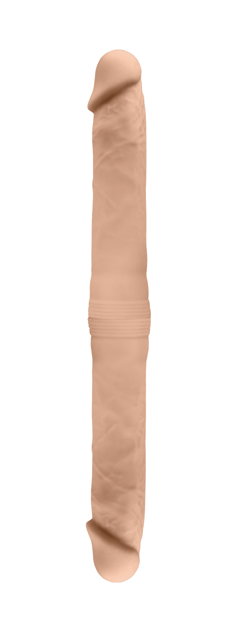 SILEXD Dual Density Silicone Double Dong Dildo S flesh (15")