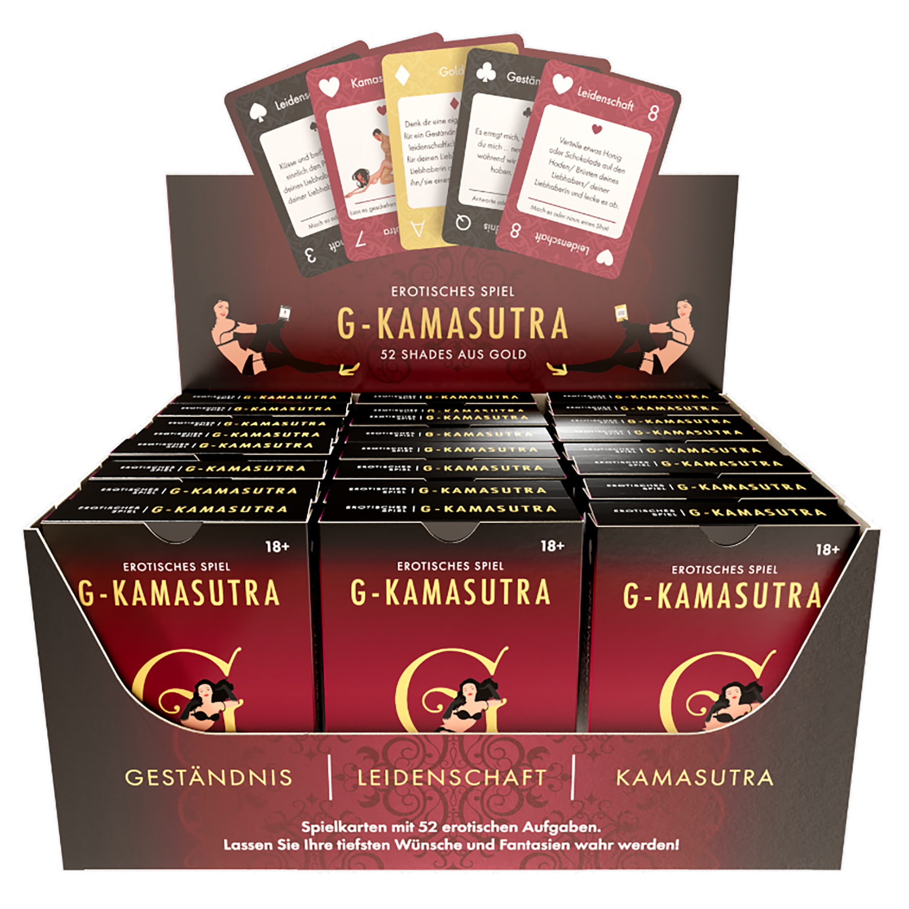 Spielkarten "G-Kamasutra aus Gold" (57 Karten)