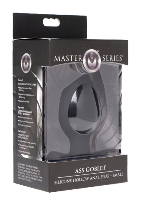 MASTER SERIES Ass Goblet Hollow Anal Plug small