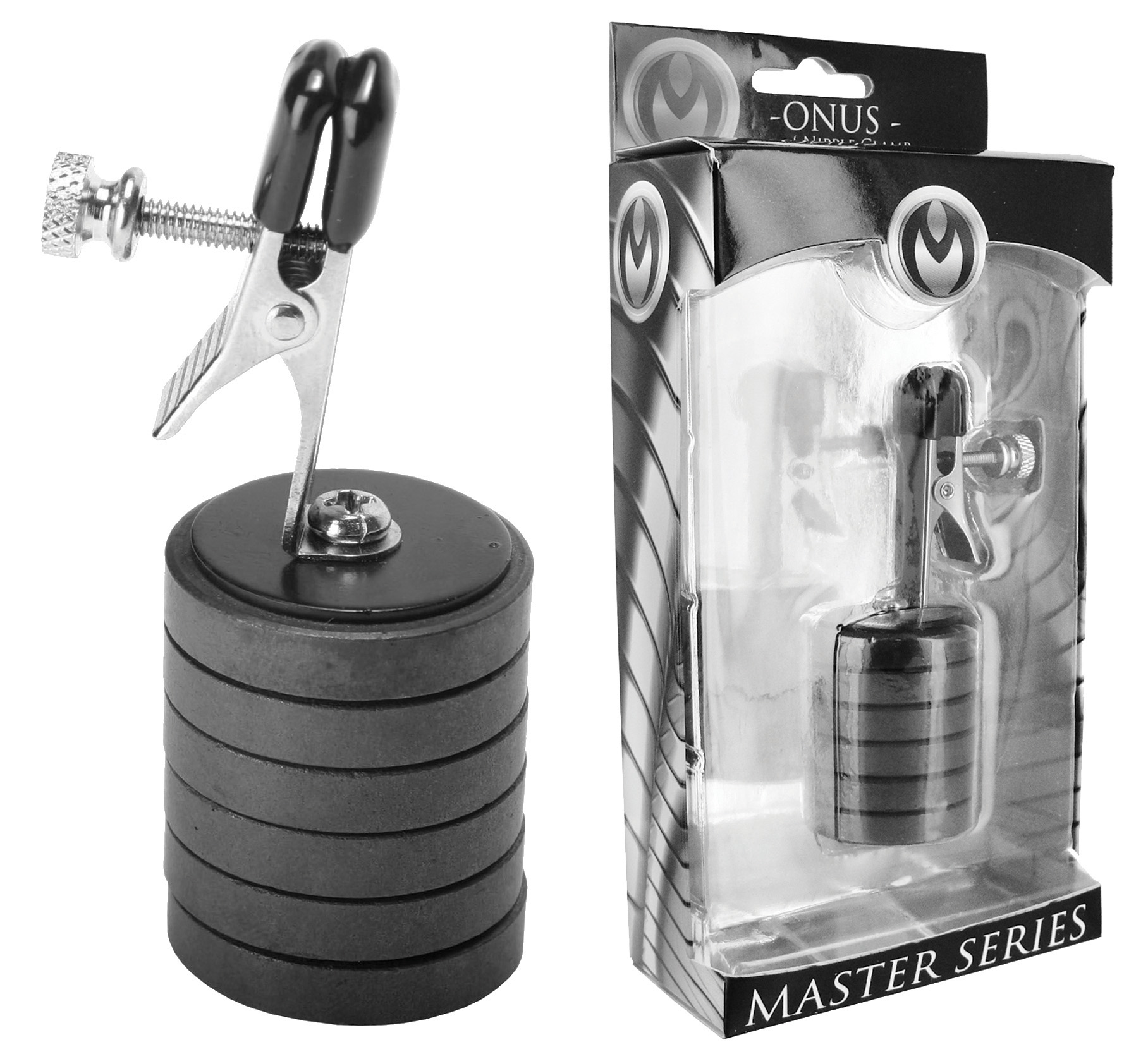 MASTER SERIES Onus Nipple Clamp with Magnet Weights