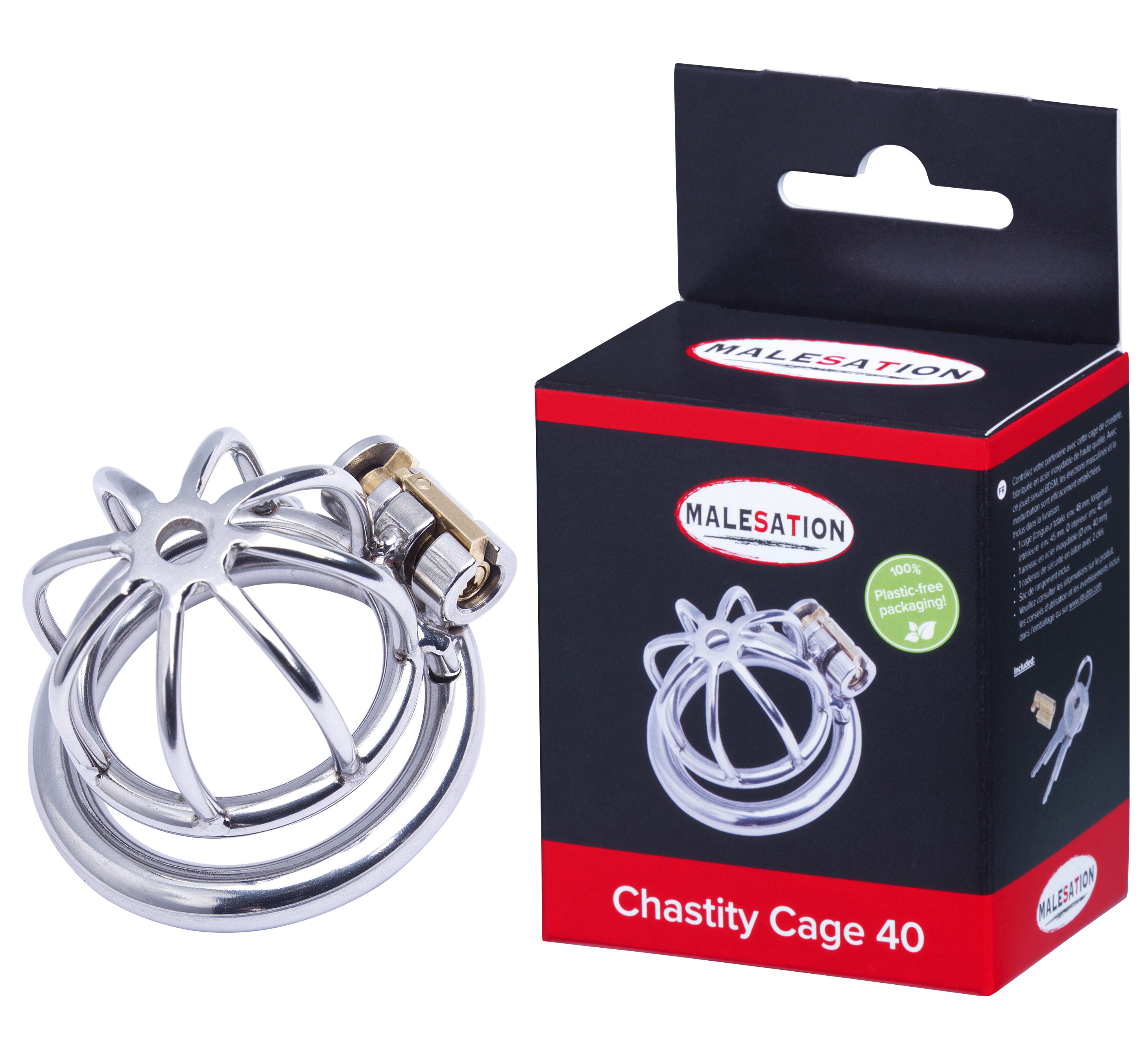 MALESATION Chastity Cage 40