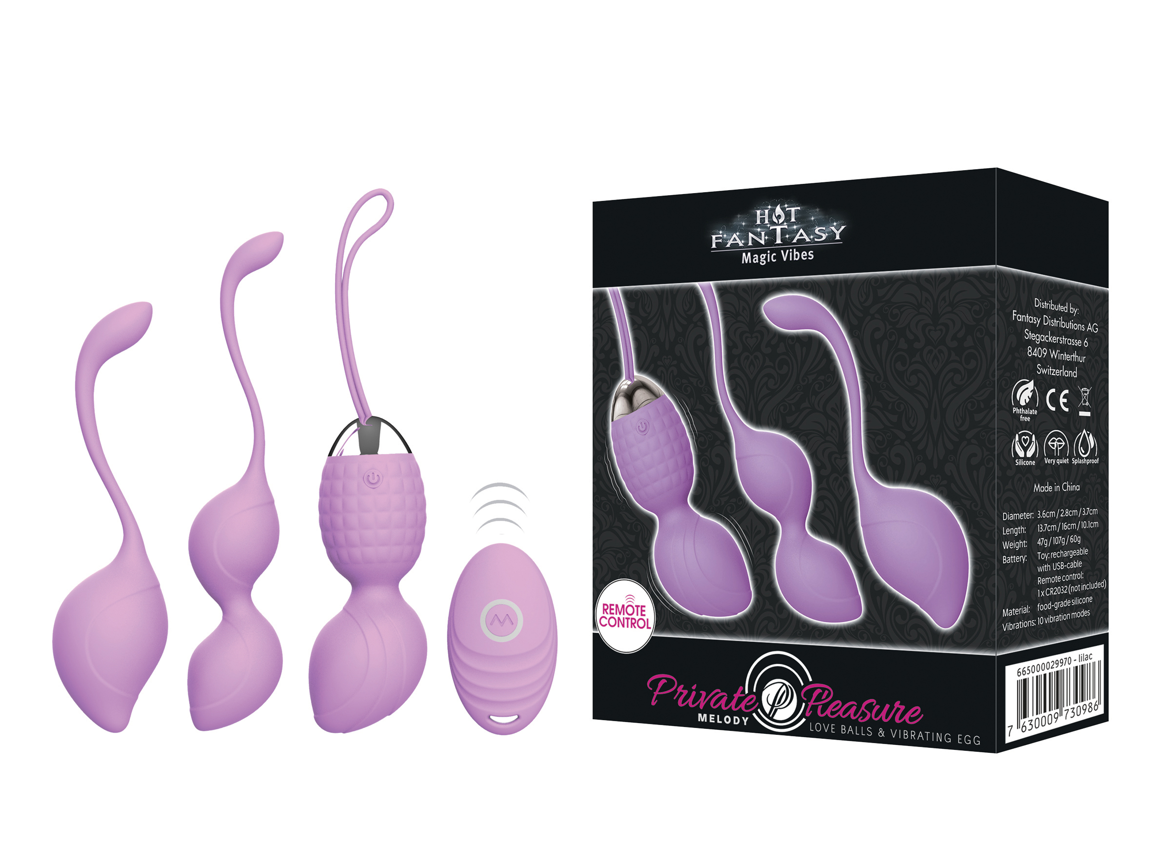 HOT FANTASY Private Pleasure Balls Set Melody lilac