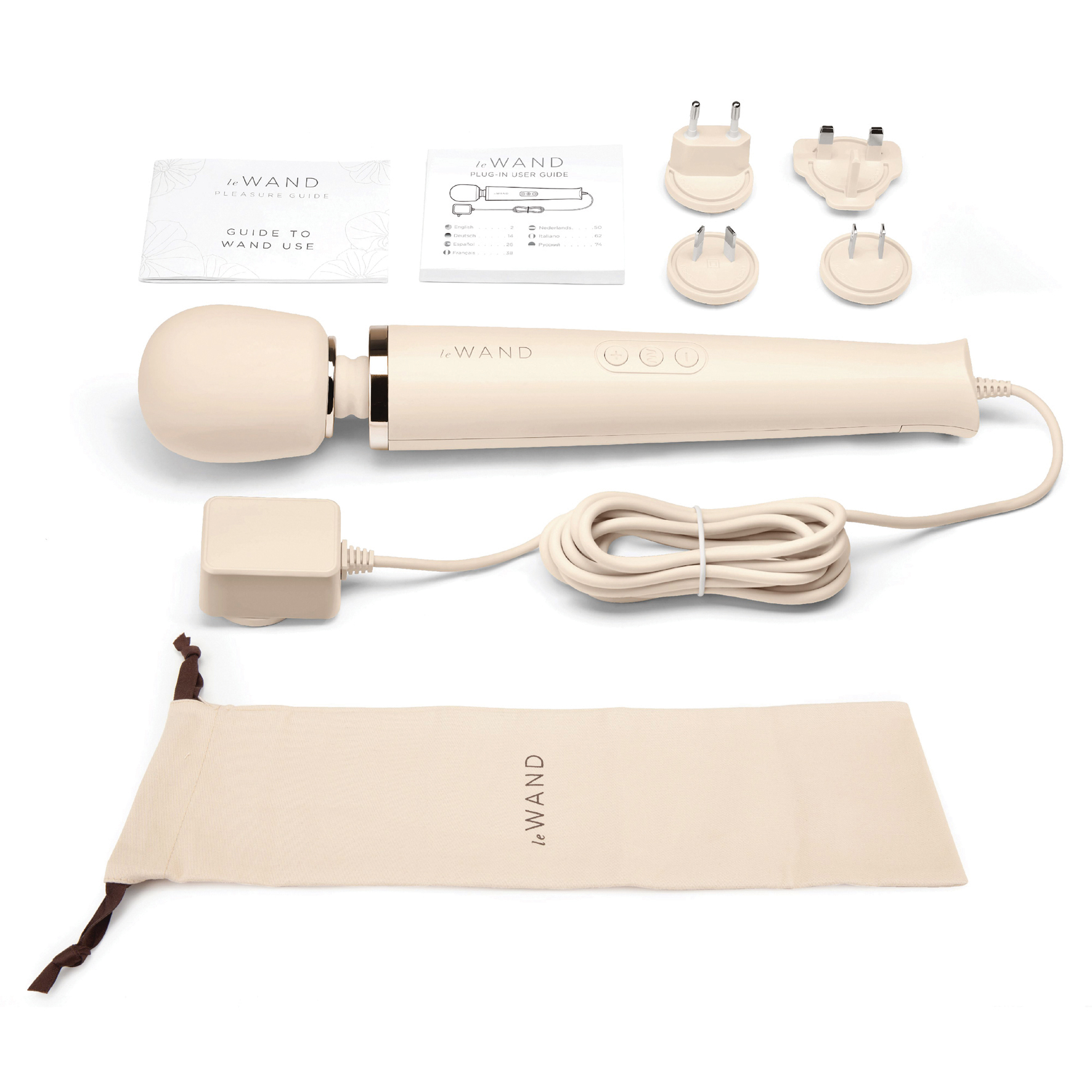 Le Wand Powerful Plug-In Vibrating Massager Cream