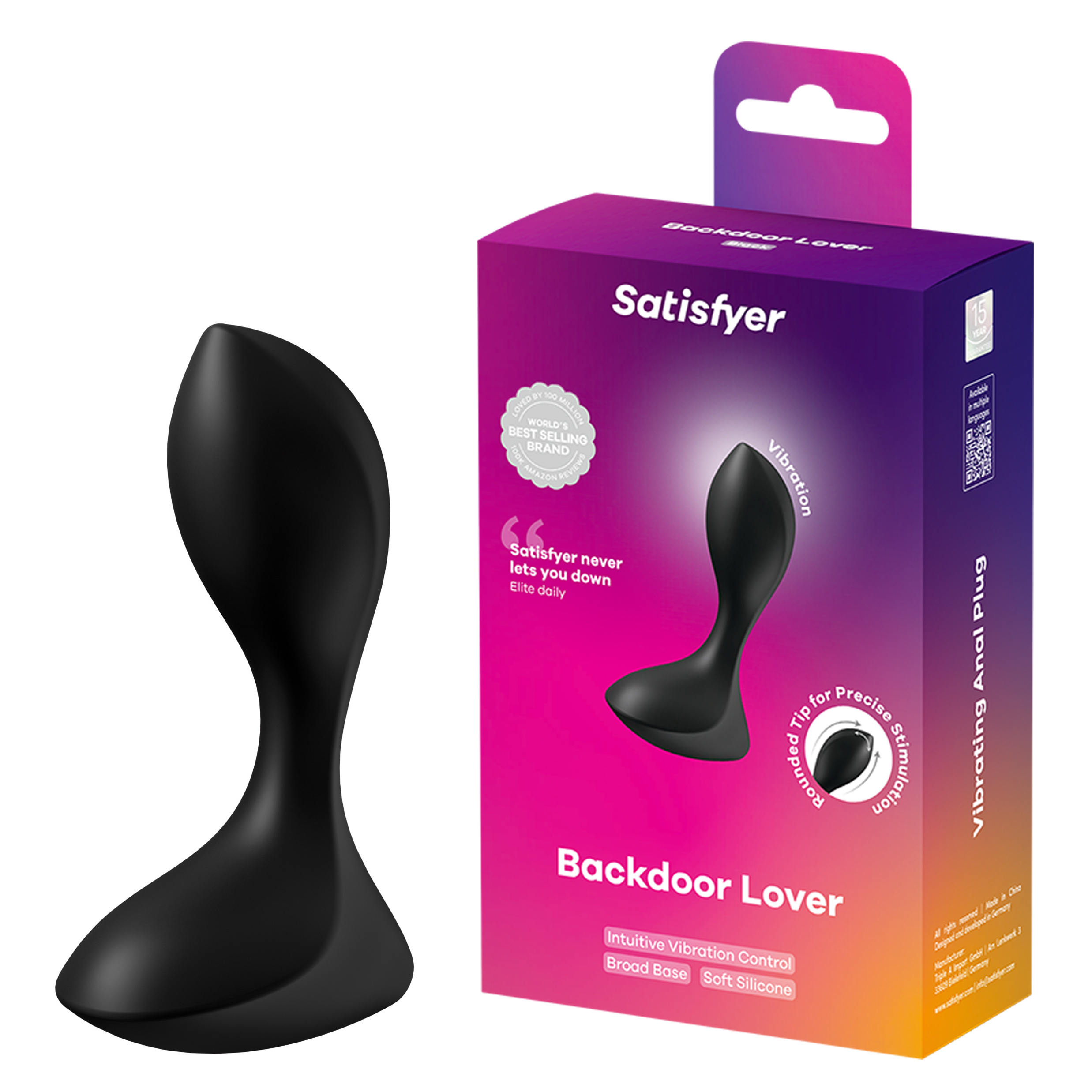 SATISFYER Backdoor Lover black