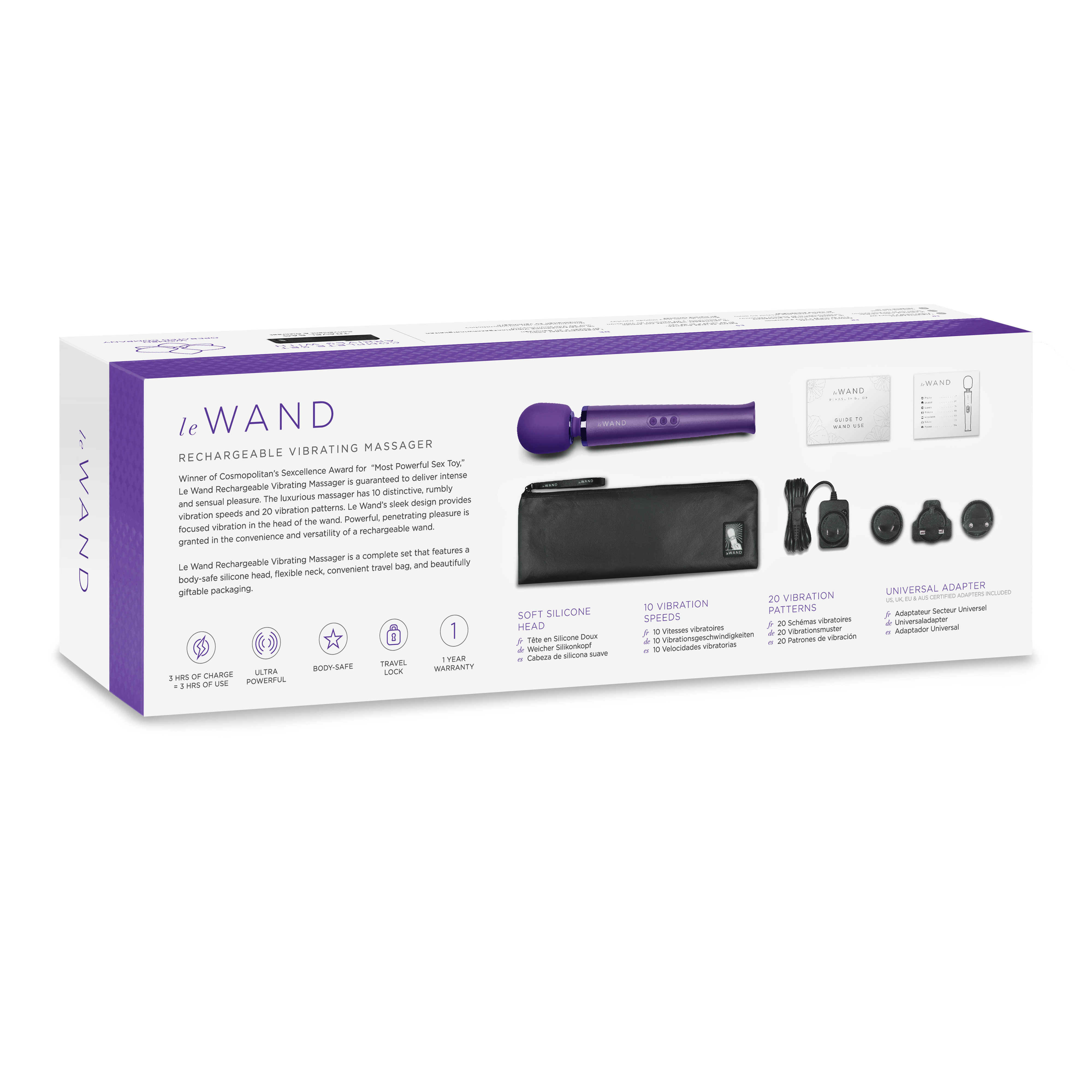 Le Wand Purple rechargeable massager