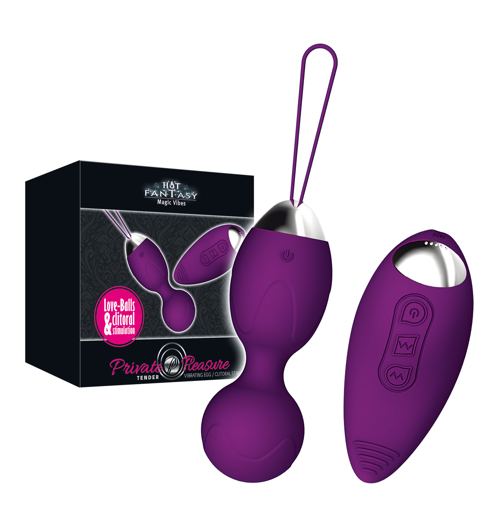 HOT FANTASY Private Pleasure Tender Vibrating Egg purple