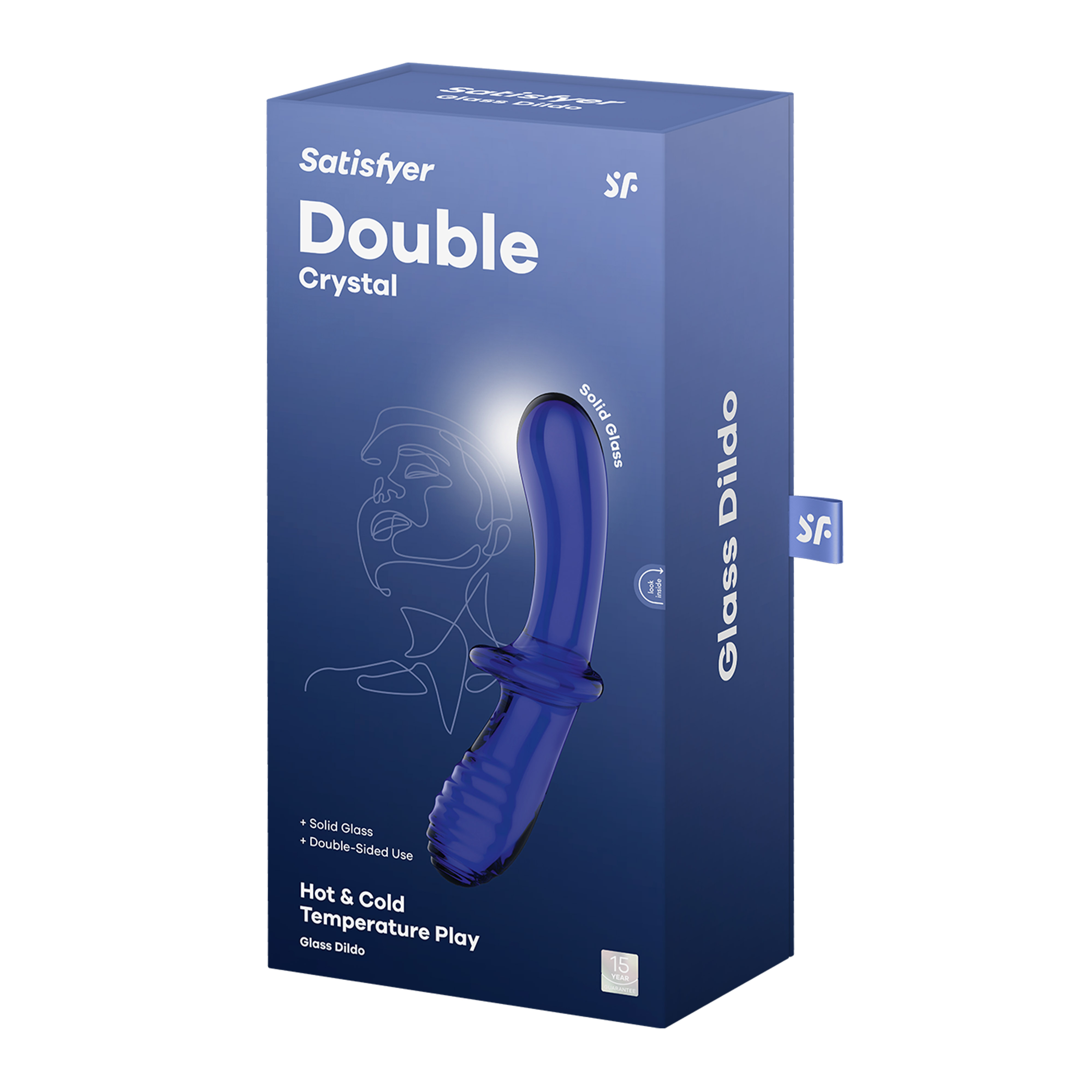 SATISFYER Double Crystal blue