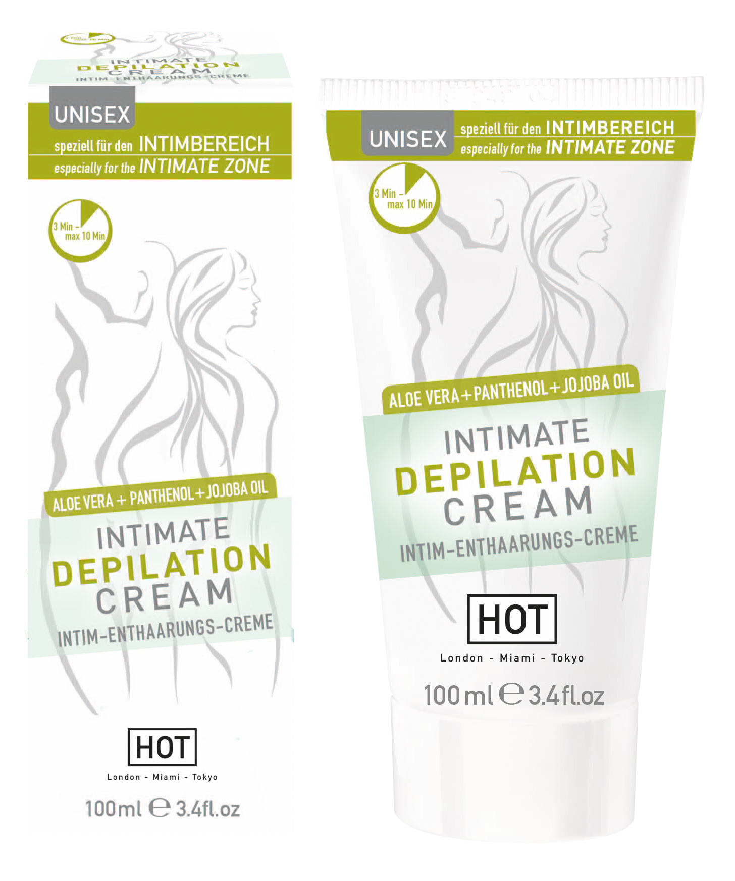 HOT INTIMATE Depilation Cream 100ml