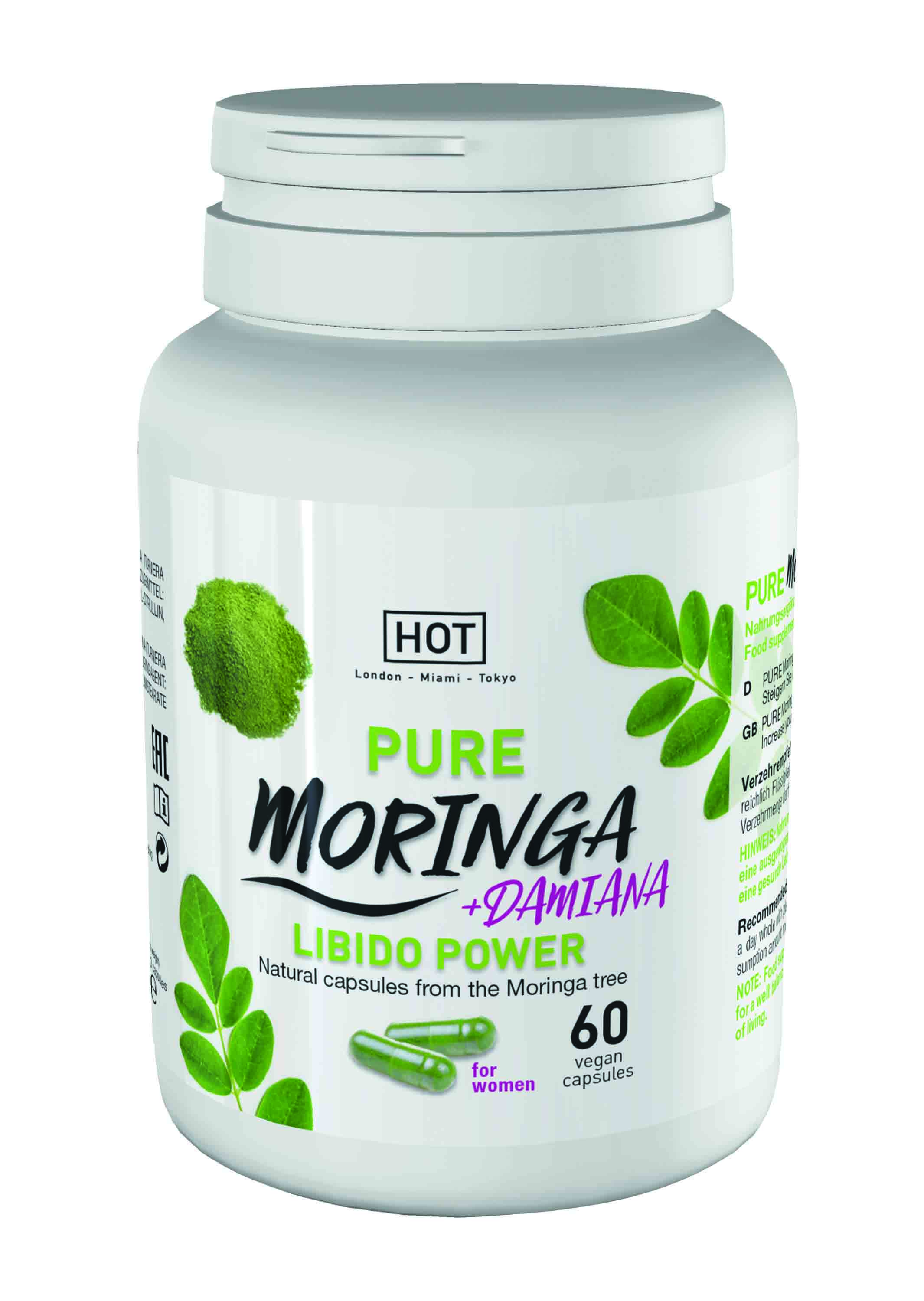 HOT BIO Moringa Libido Power Caps 60 Stk.