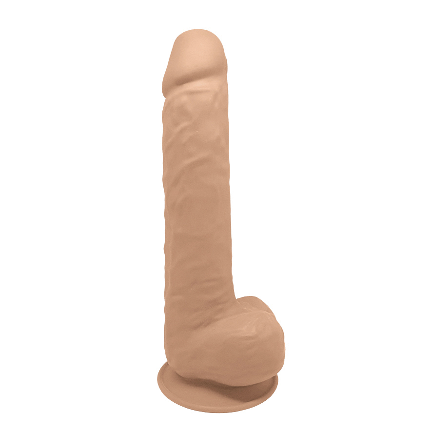 SILEXD Dual Density Silicone Dildo Model 1 flesh (15")