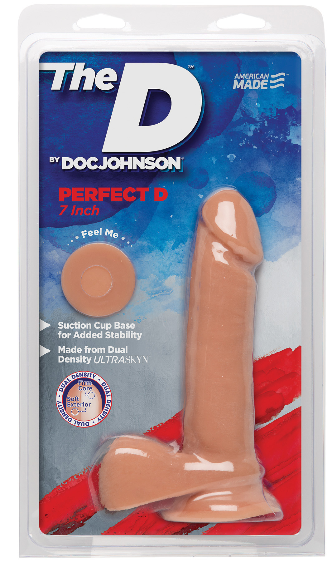 DOC JOHNSON The D Perfect D Dual Density 7" with Balls